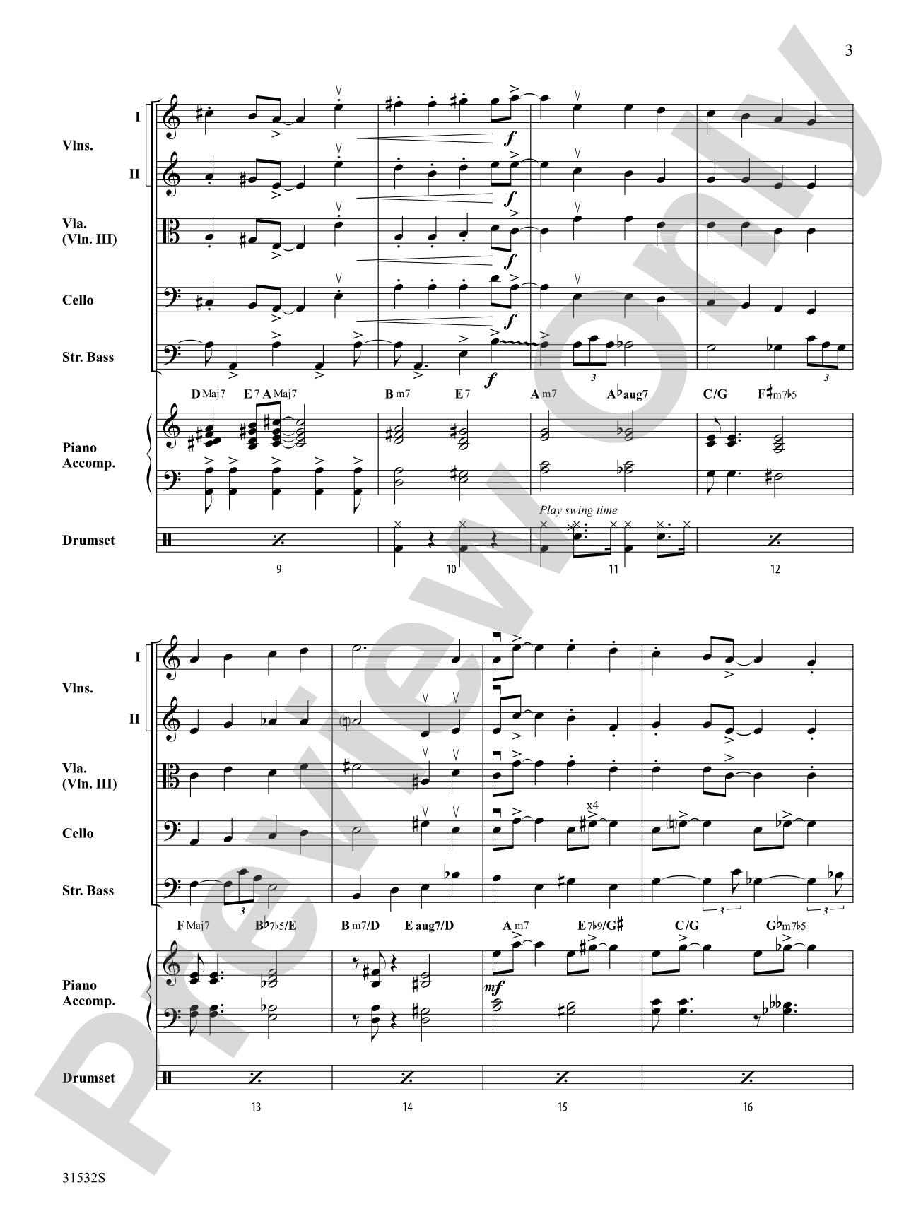 Have a Cool Yule: String Orchestra Conductor Score & Parts