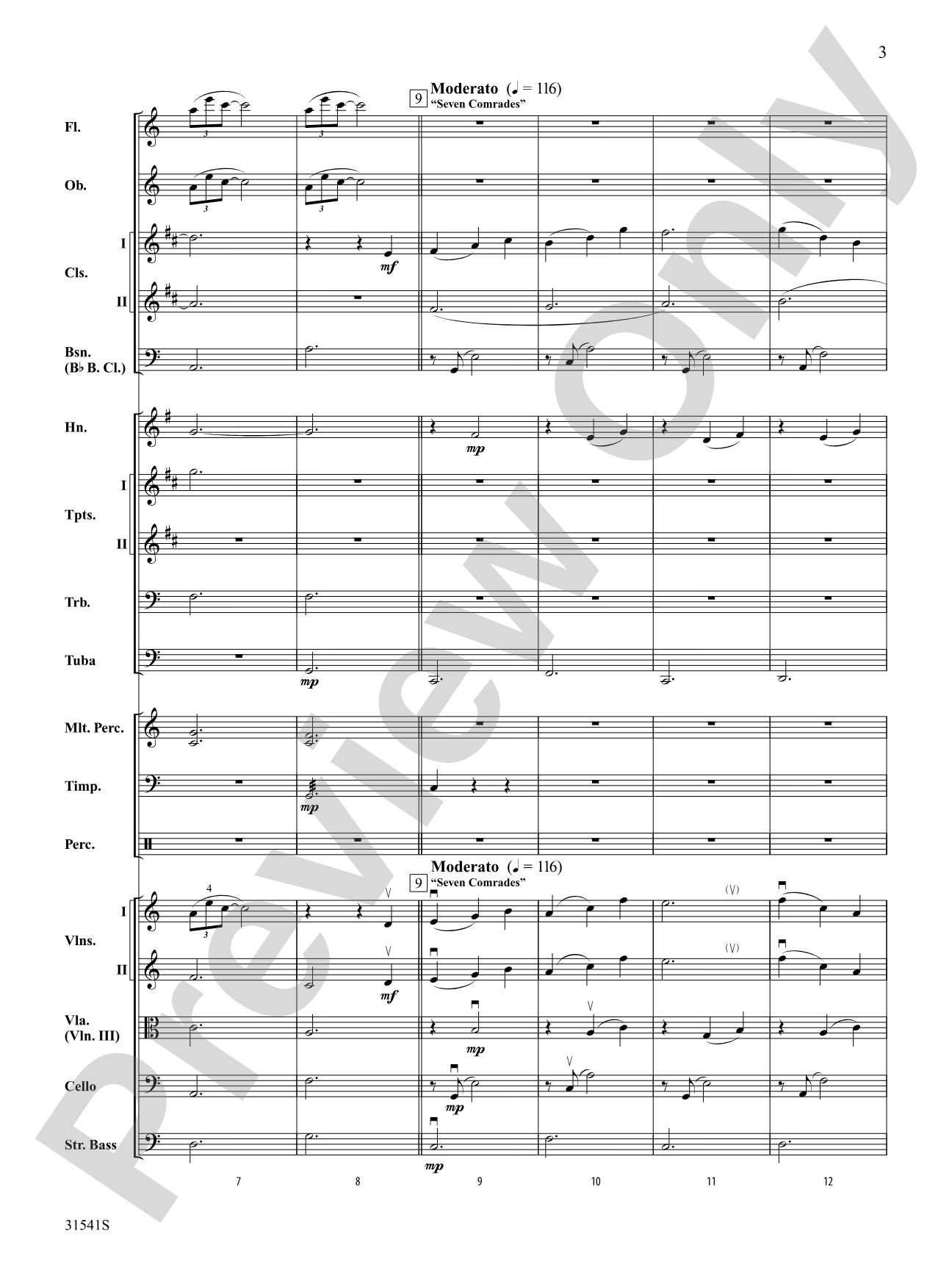Courage: Full Orchestra Conductor Score & Parts