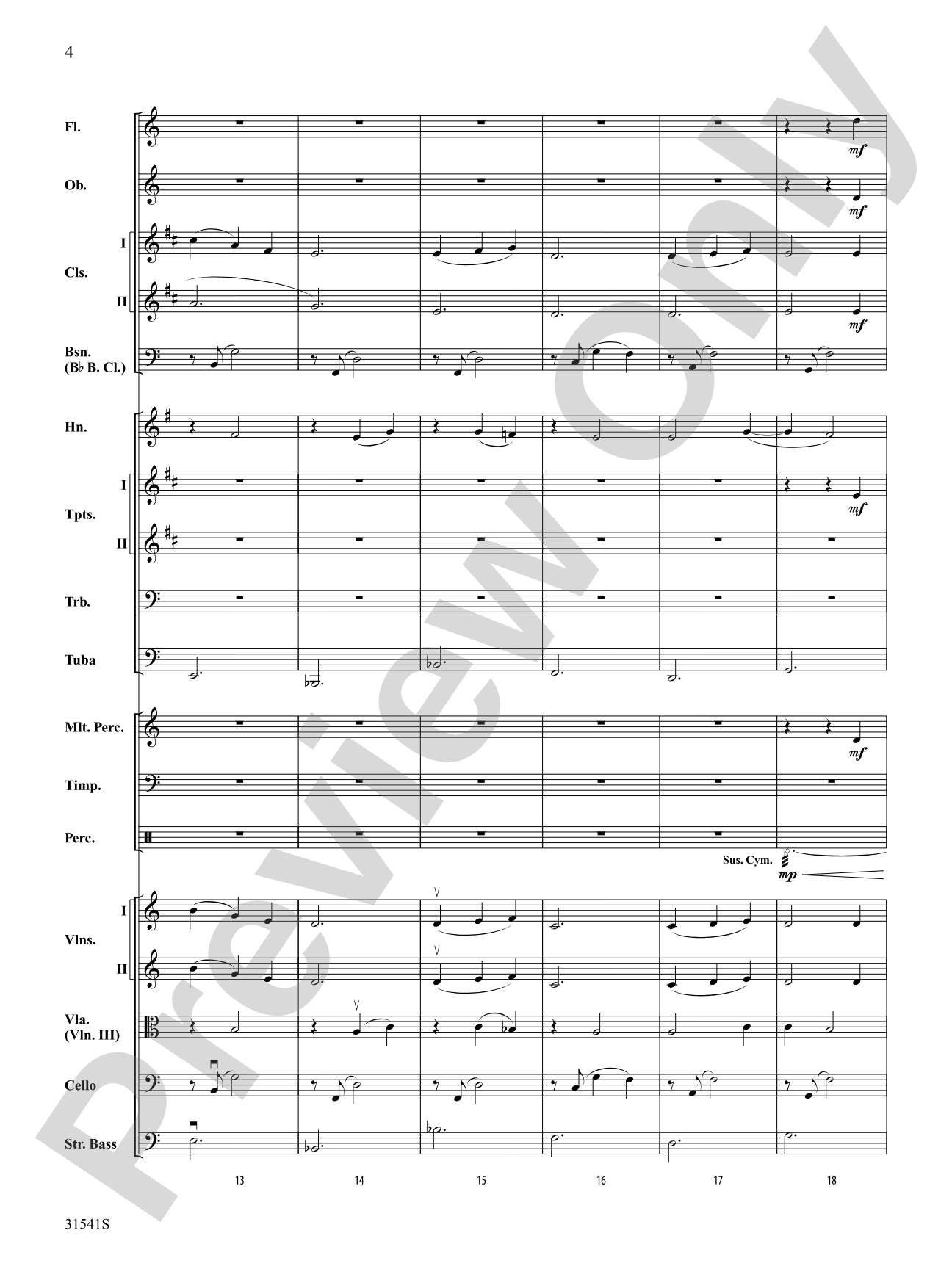 Courage: Full Orchestra Conductor Score & Parts