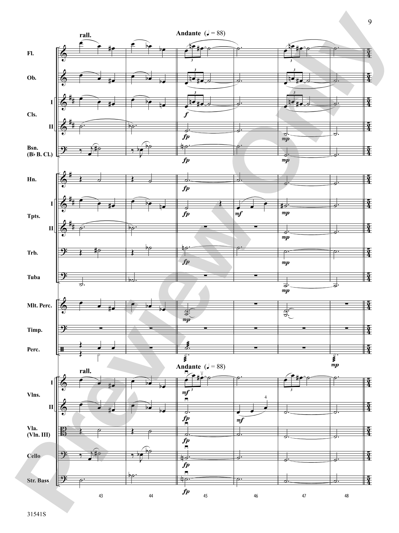 Courage: Full Orchestra Conductor Score & Parts
