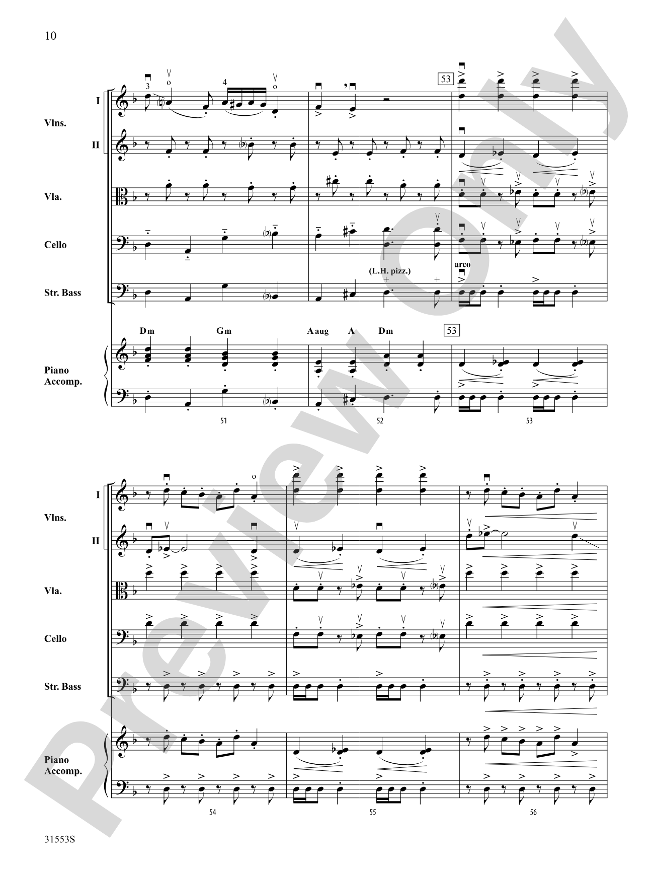Shabbat Shalom: String Orchestra Conductor Score & Parts
