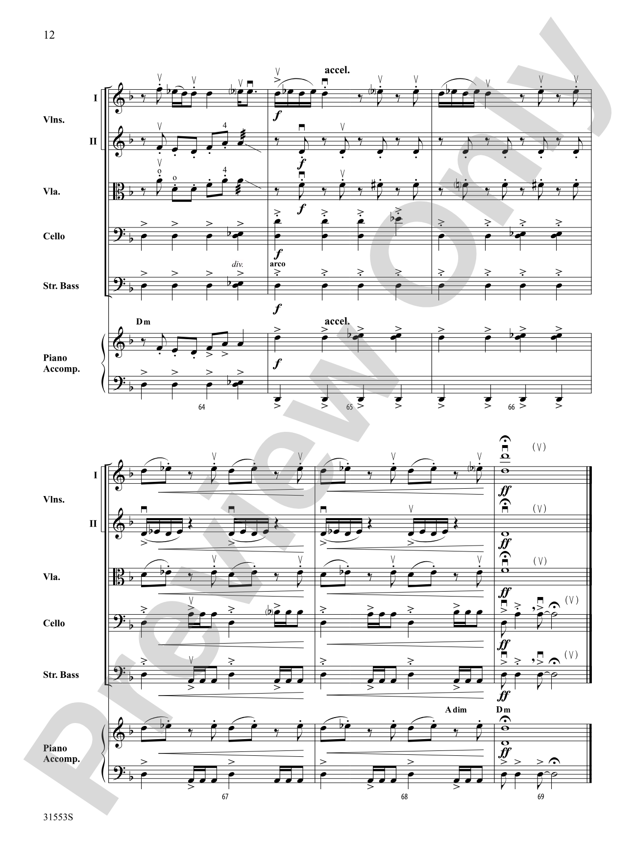 Shabbat Shalom: String Orchestra Conductor Score & Parts