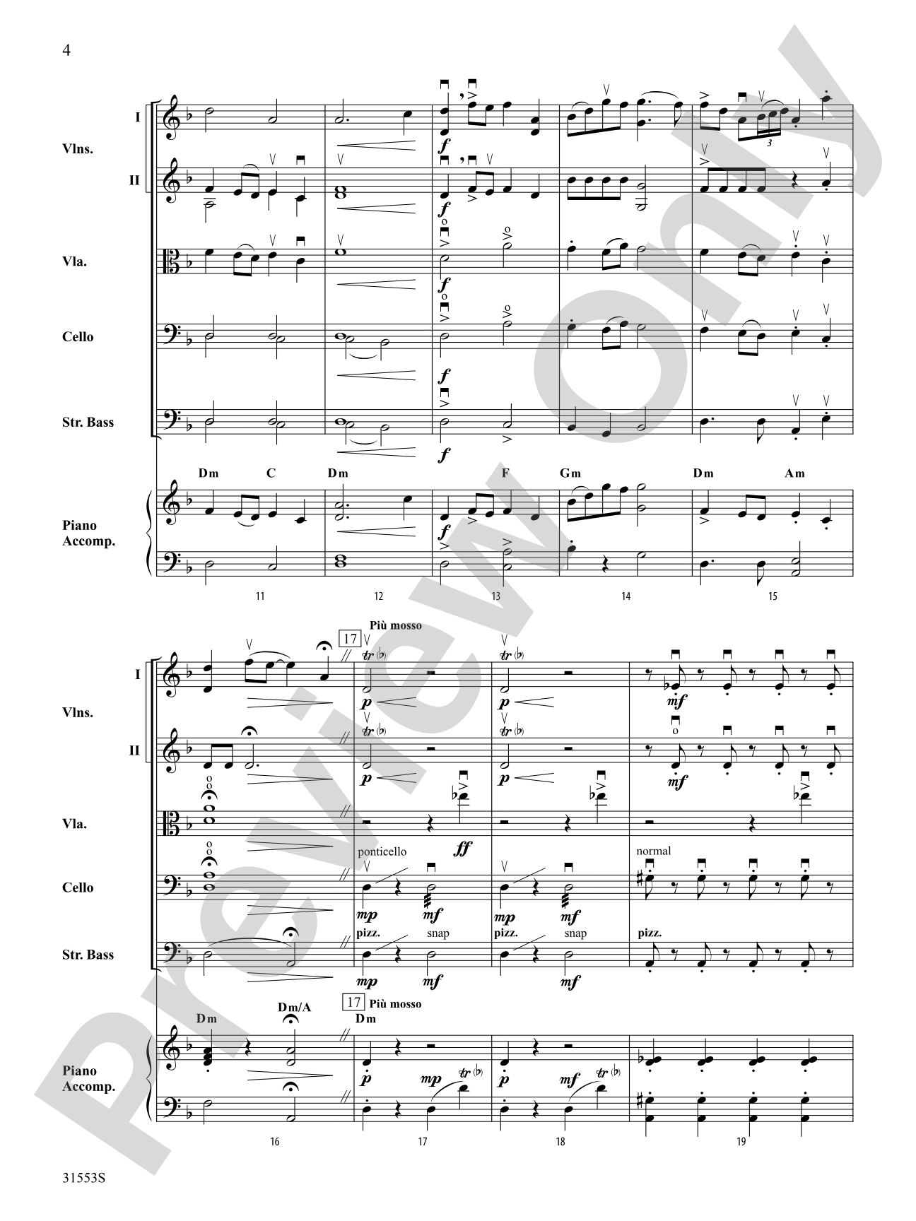 Shabbat Shalom: String Orchestra Conductor Score & Parts