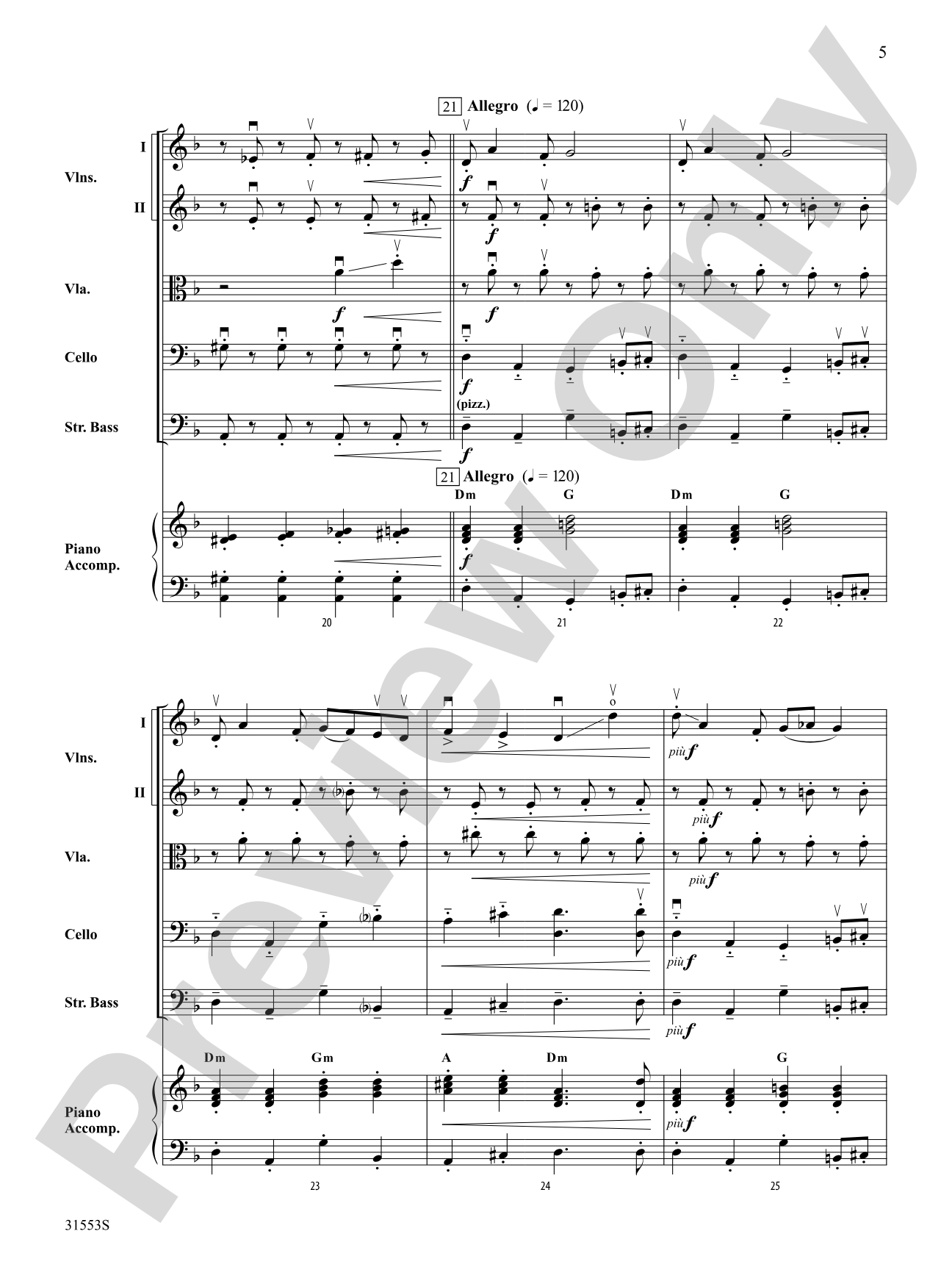 Shabbat Shalom: String Orchestra Conductor Score & Parts