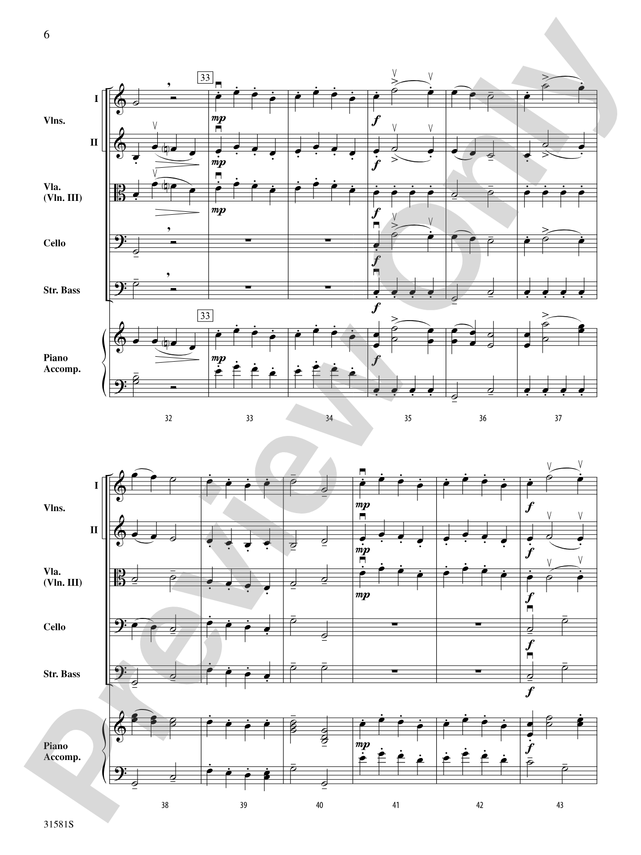 Rondo Presto (from String Quartet K. 157): Score