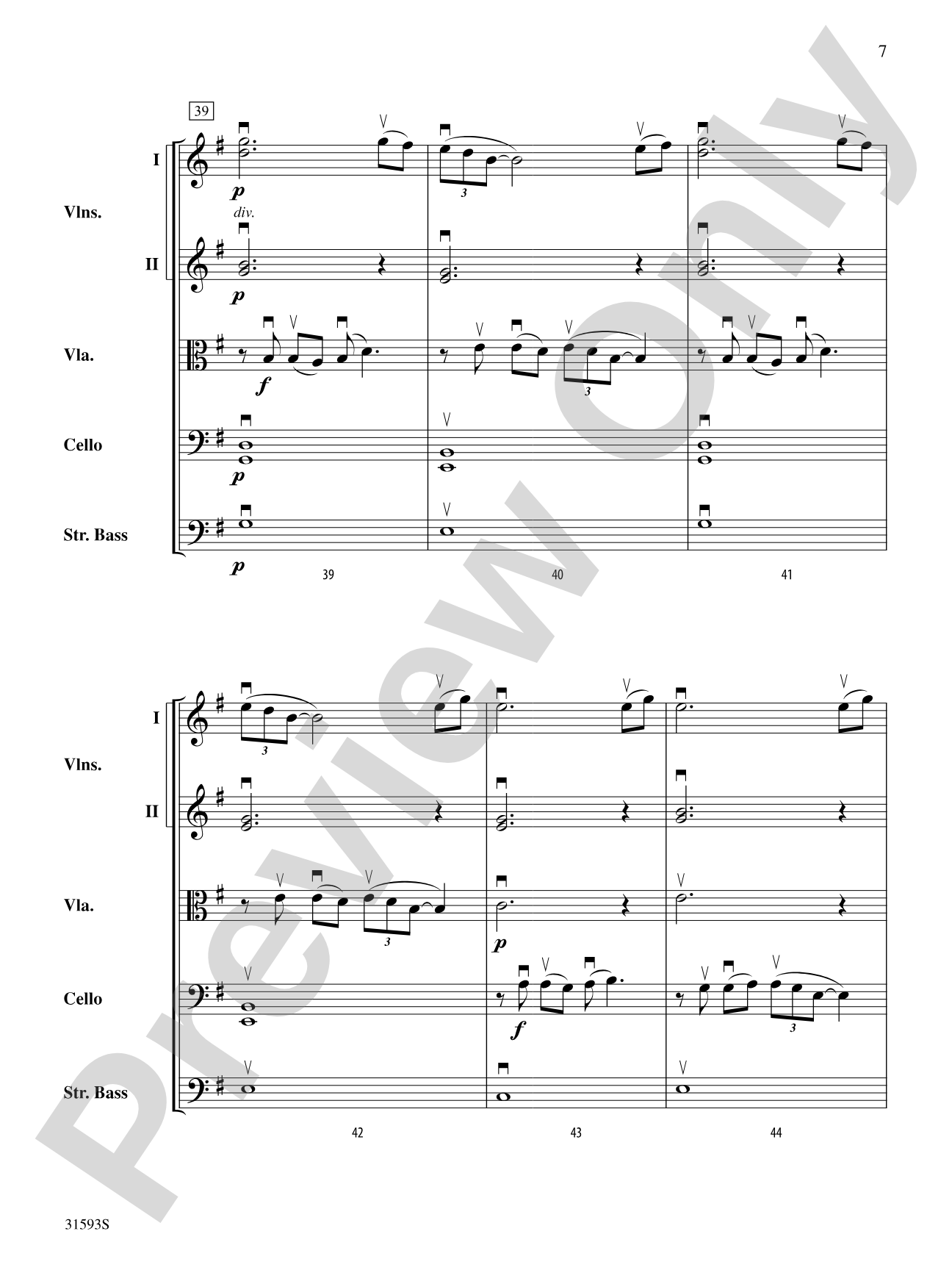 Prairie Sunset: String Orchestra Conductor Score & Parts