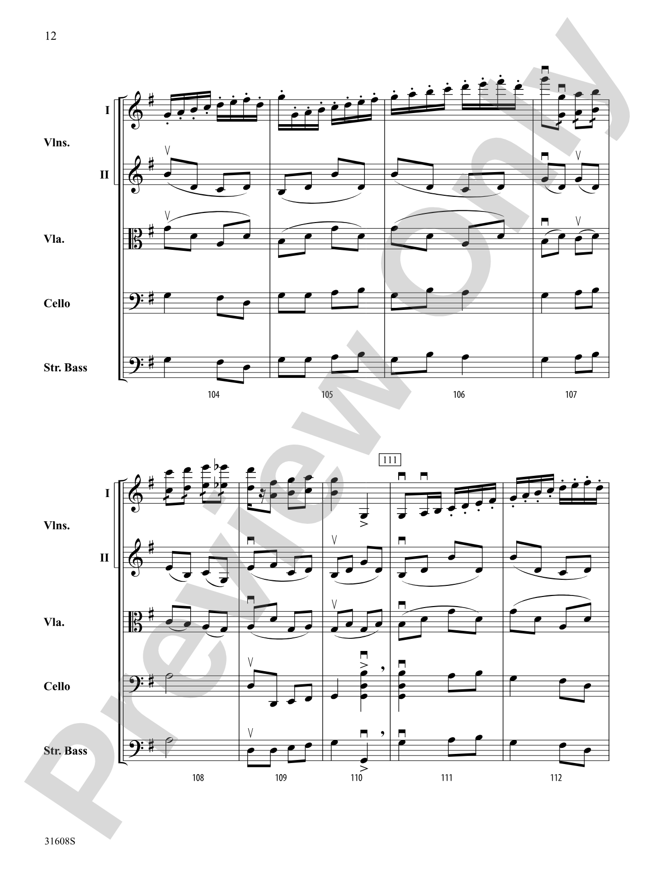 Souvenir d'Amerique: String Orchestra Conductor Score & Parts