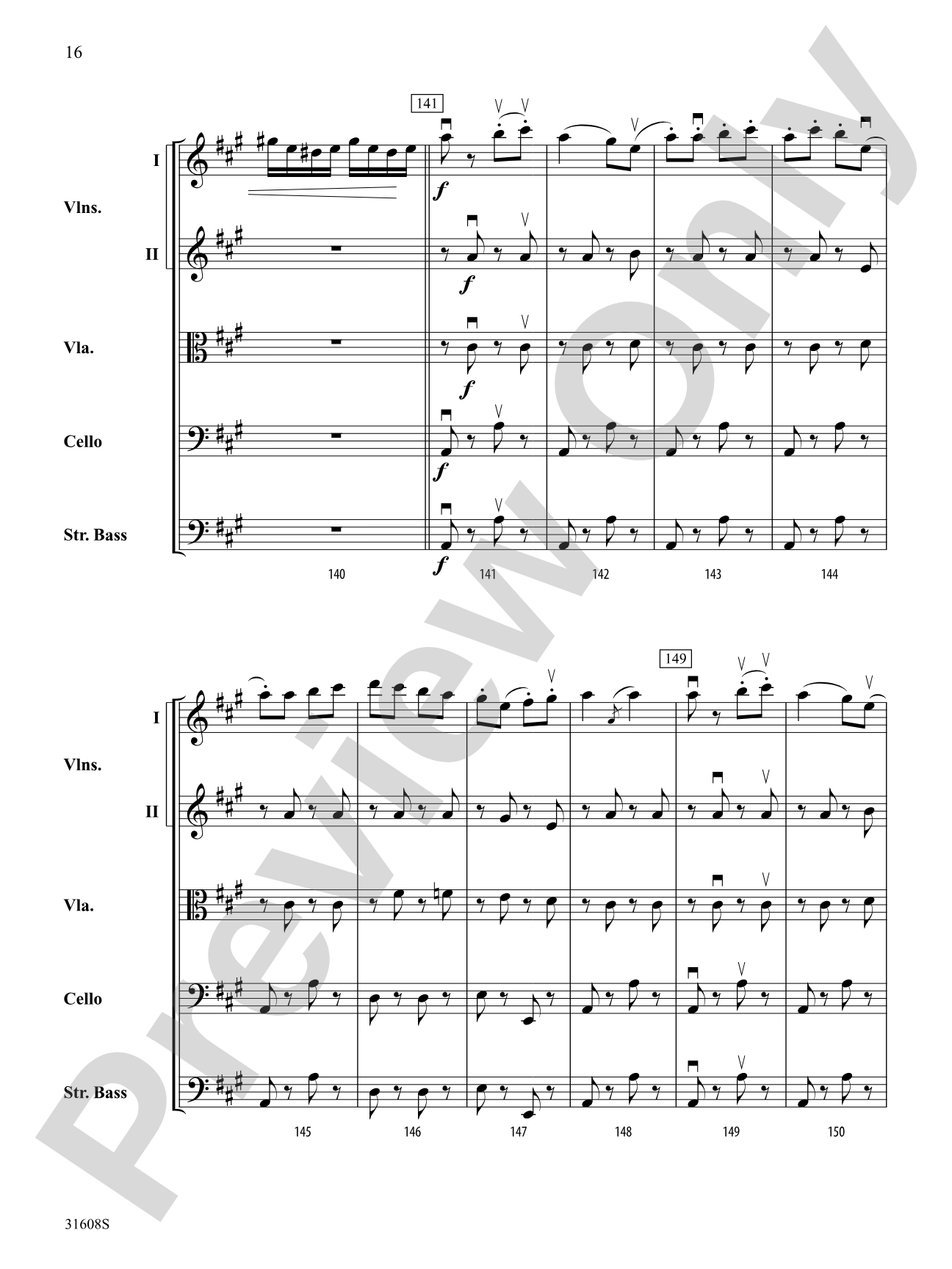 Souvenir d'Amerique: String Orchestra Conductor Score & Parts