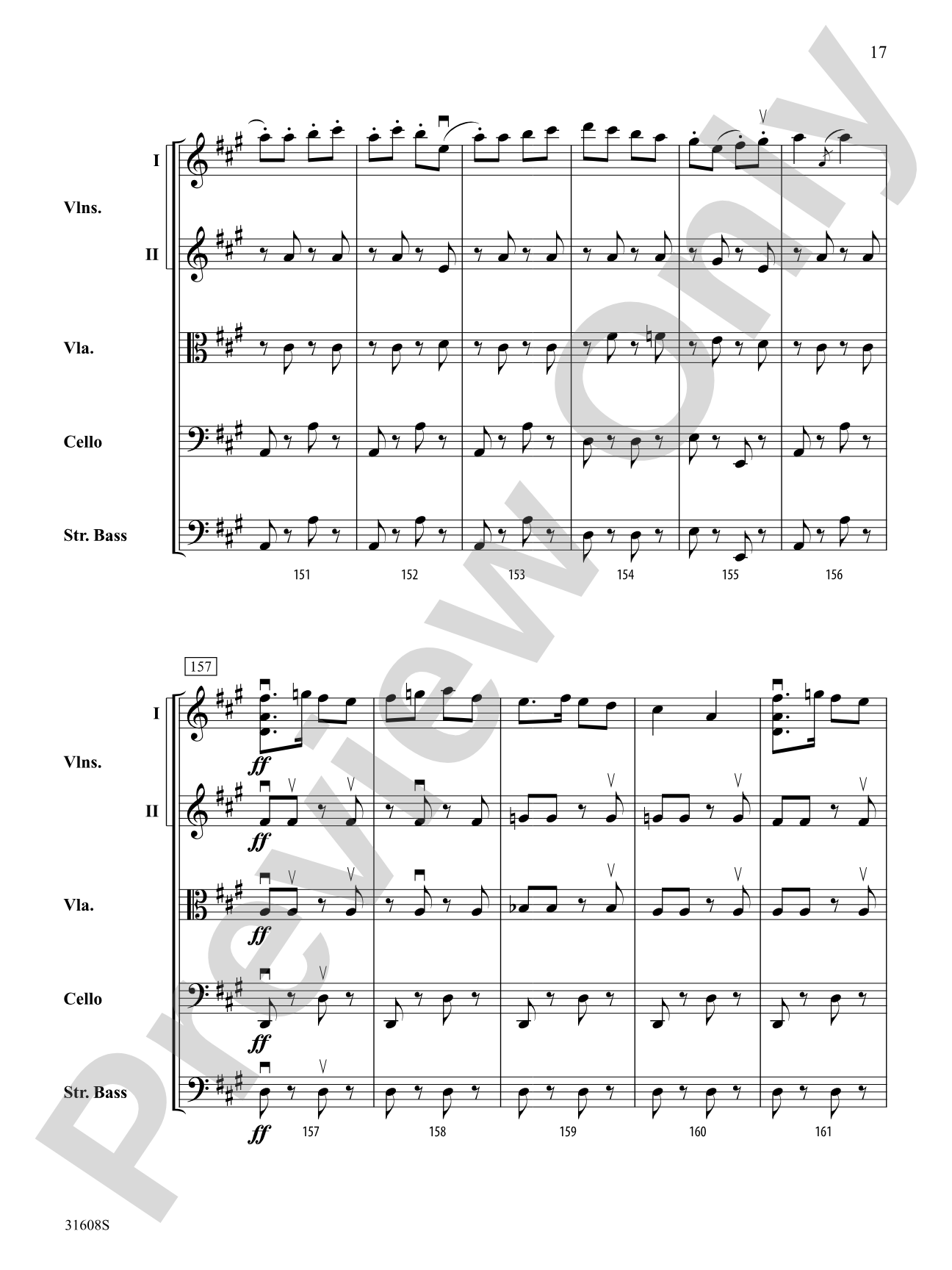 Souvenir d'Amerique: String Orchestra Conductor Score & Parts