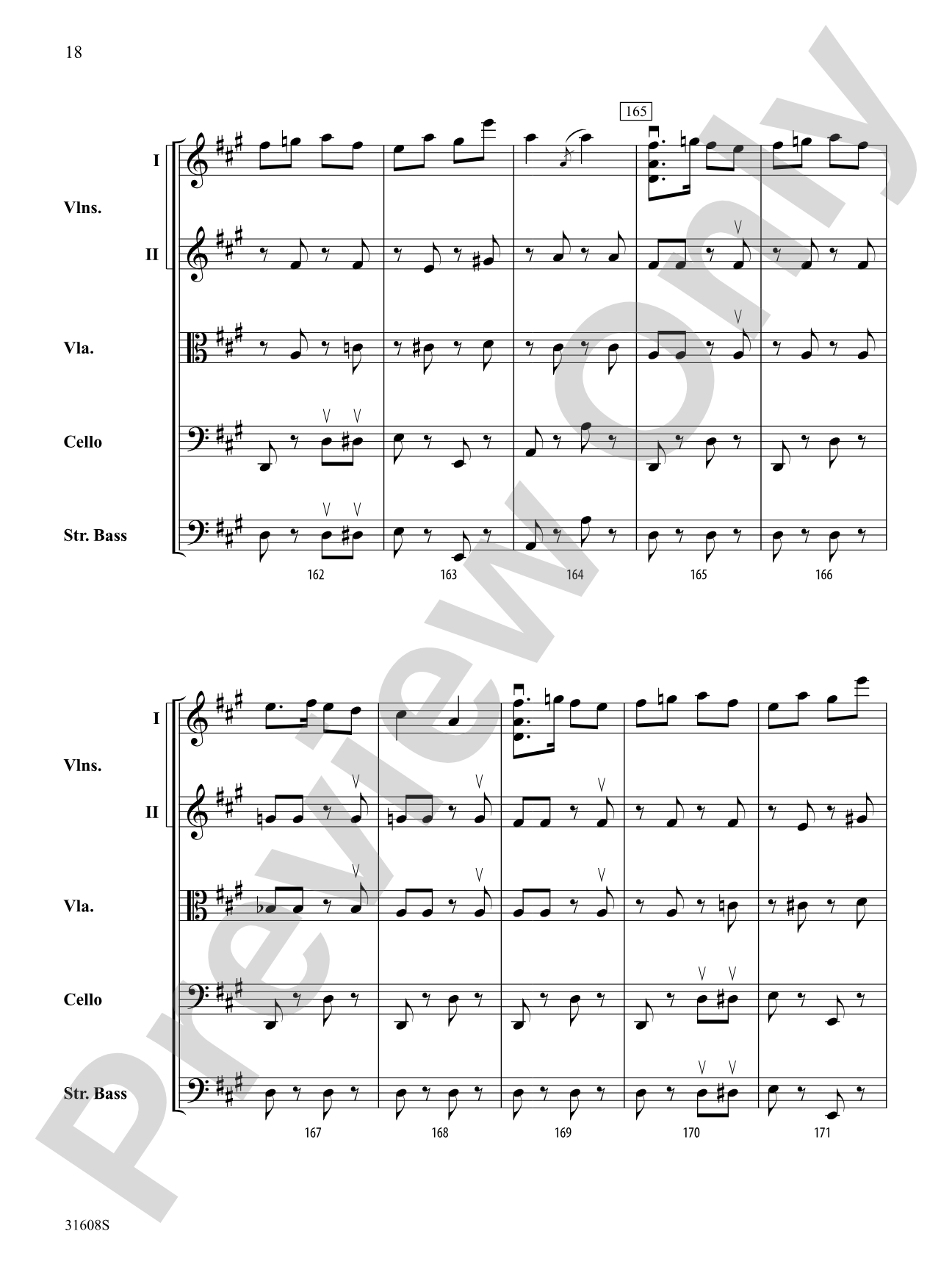 Souvenir d'Amerique: String Orchestra Conductor Score & Parts