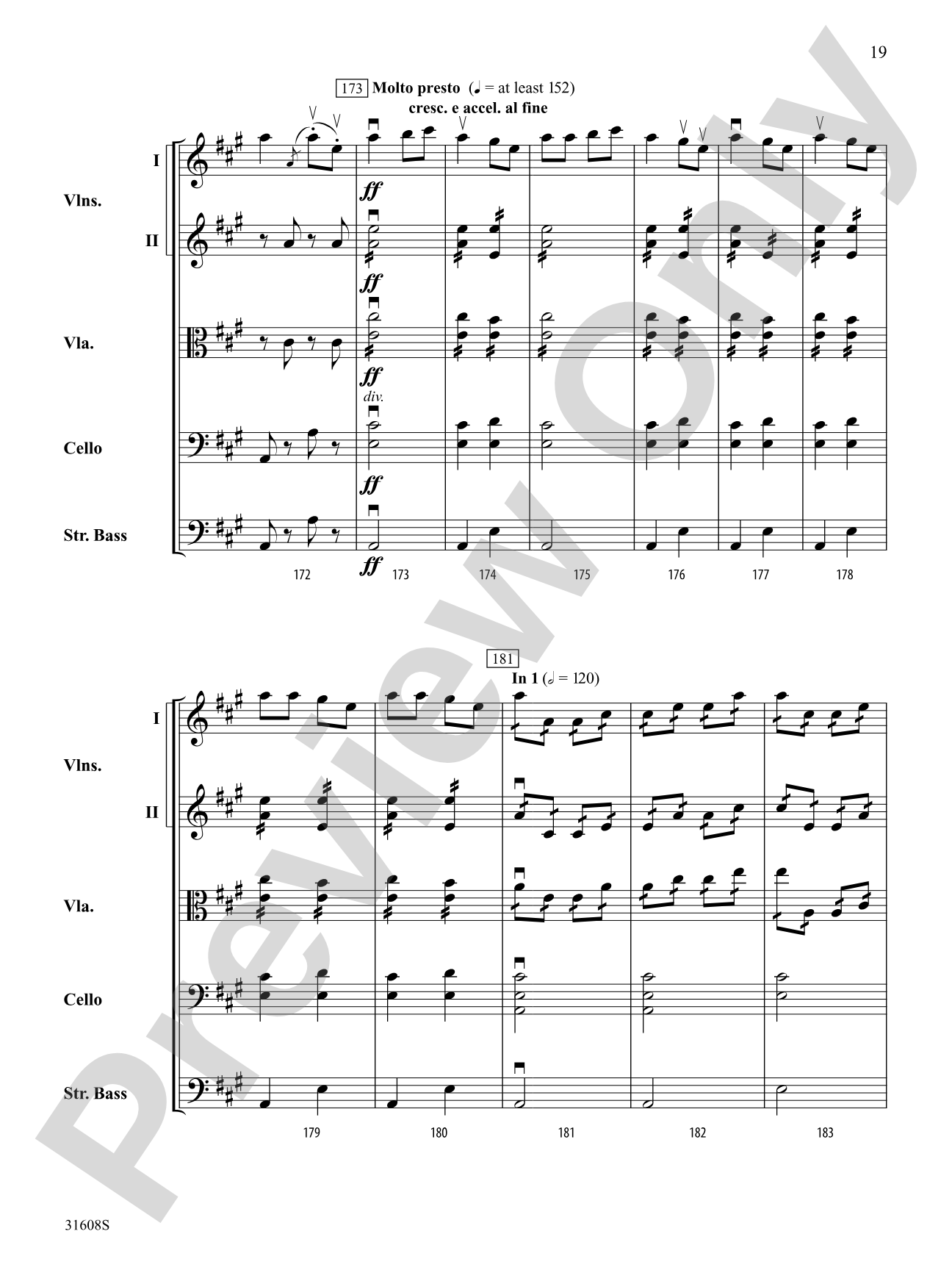 Souvenir d'Amerique: String Orchestra Conductor Score & Parts