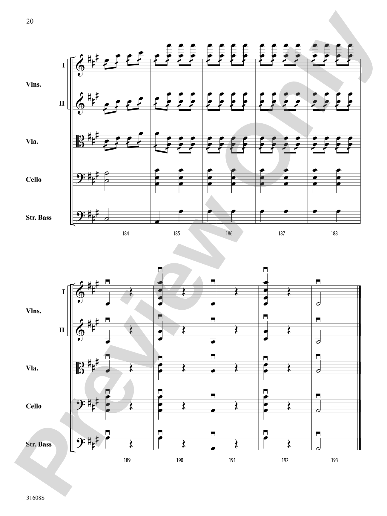 Souvenir d'Amerique: String Orchestra Conductor Score & Parts