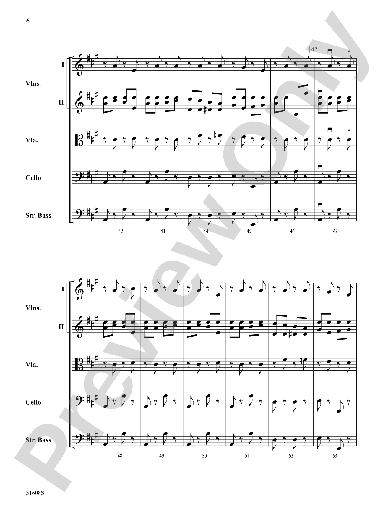 Souvenir d'Amerique: String Orchestra Conductor Score & Parts
