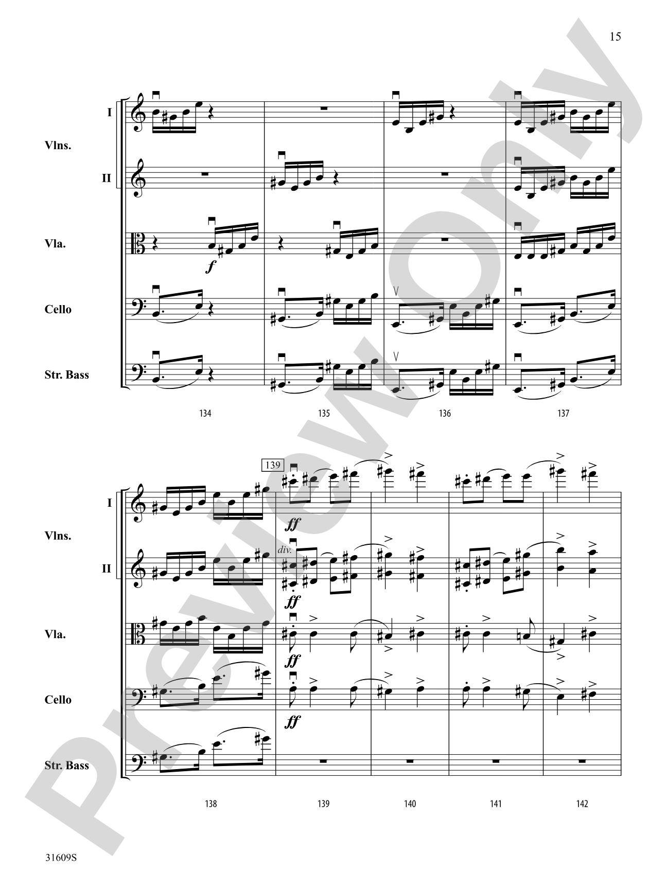 Allegro Giocoso (From Symphony No. 4): String Orchestra Conductor Score & Parts