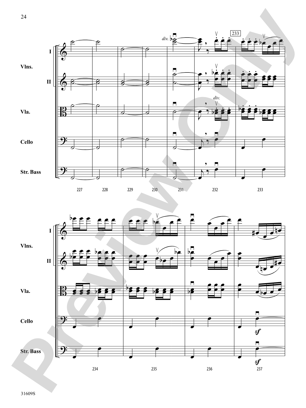 Allegro Giocoso (From Symphony No. 4): String Orchestra Conductor Score & Parts
