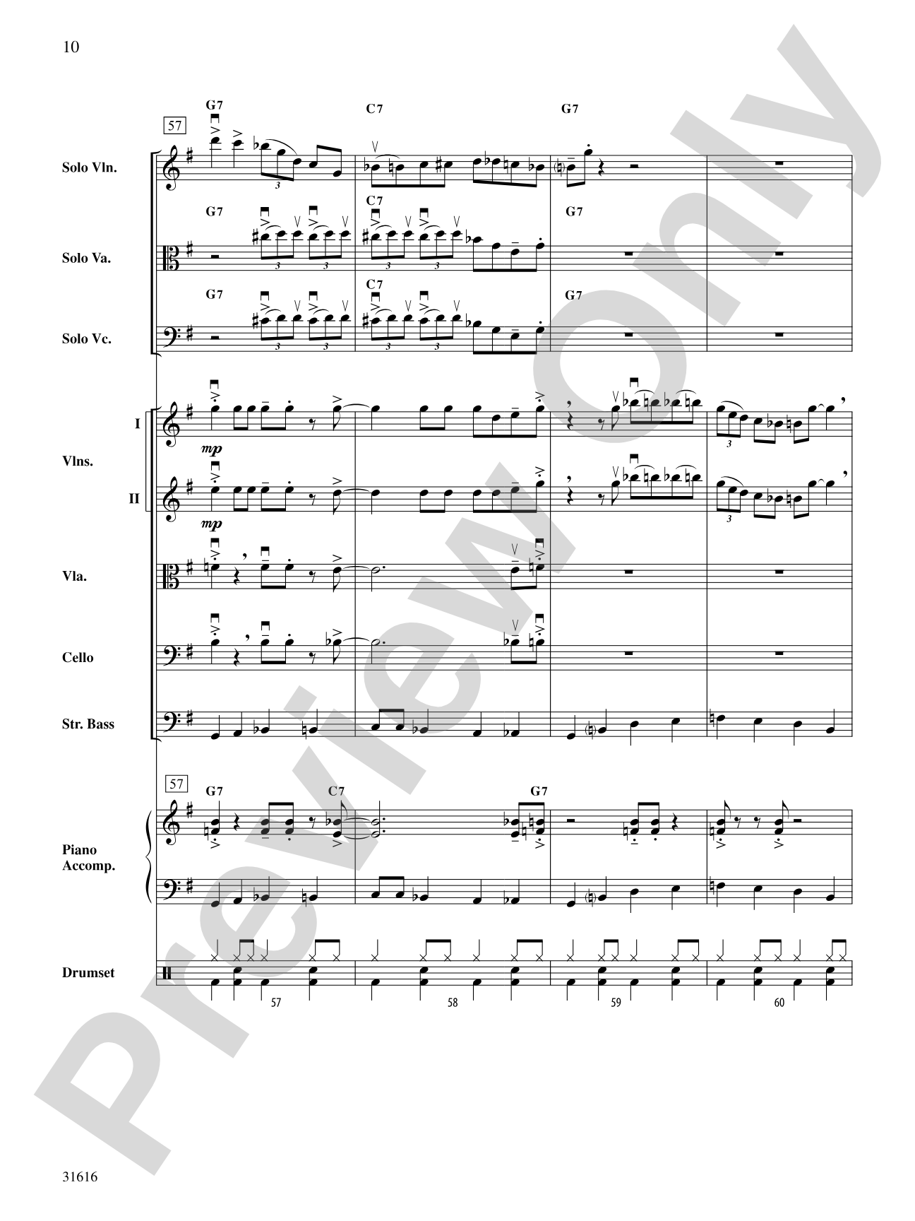 Tchefuncte Shuffle: String Orchestra Conductor Score & Parts