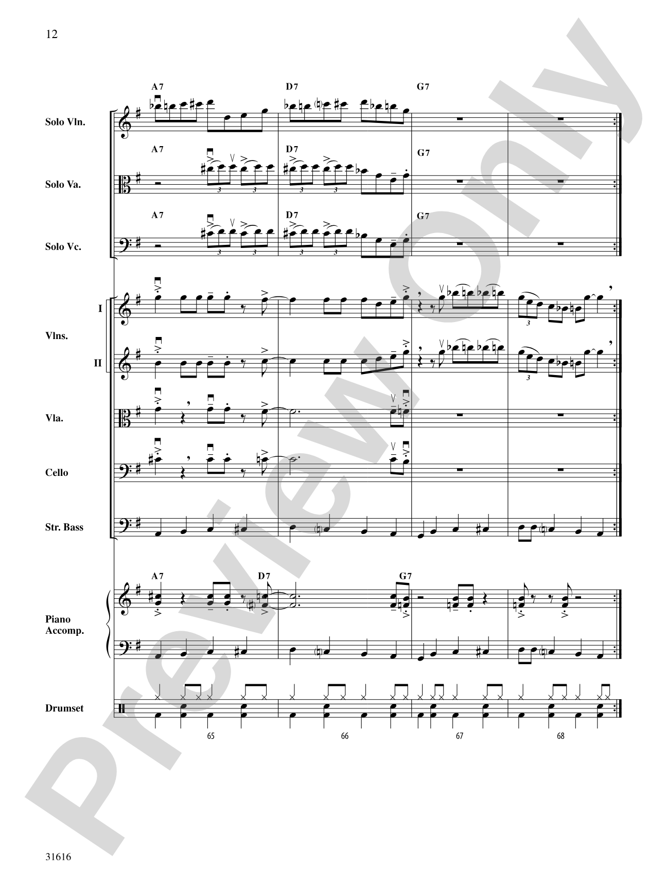 Tchefuncte Shuffle: String Orchestra Conductor Score & Parts
