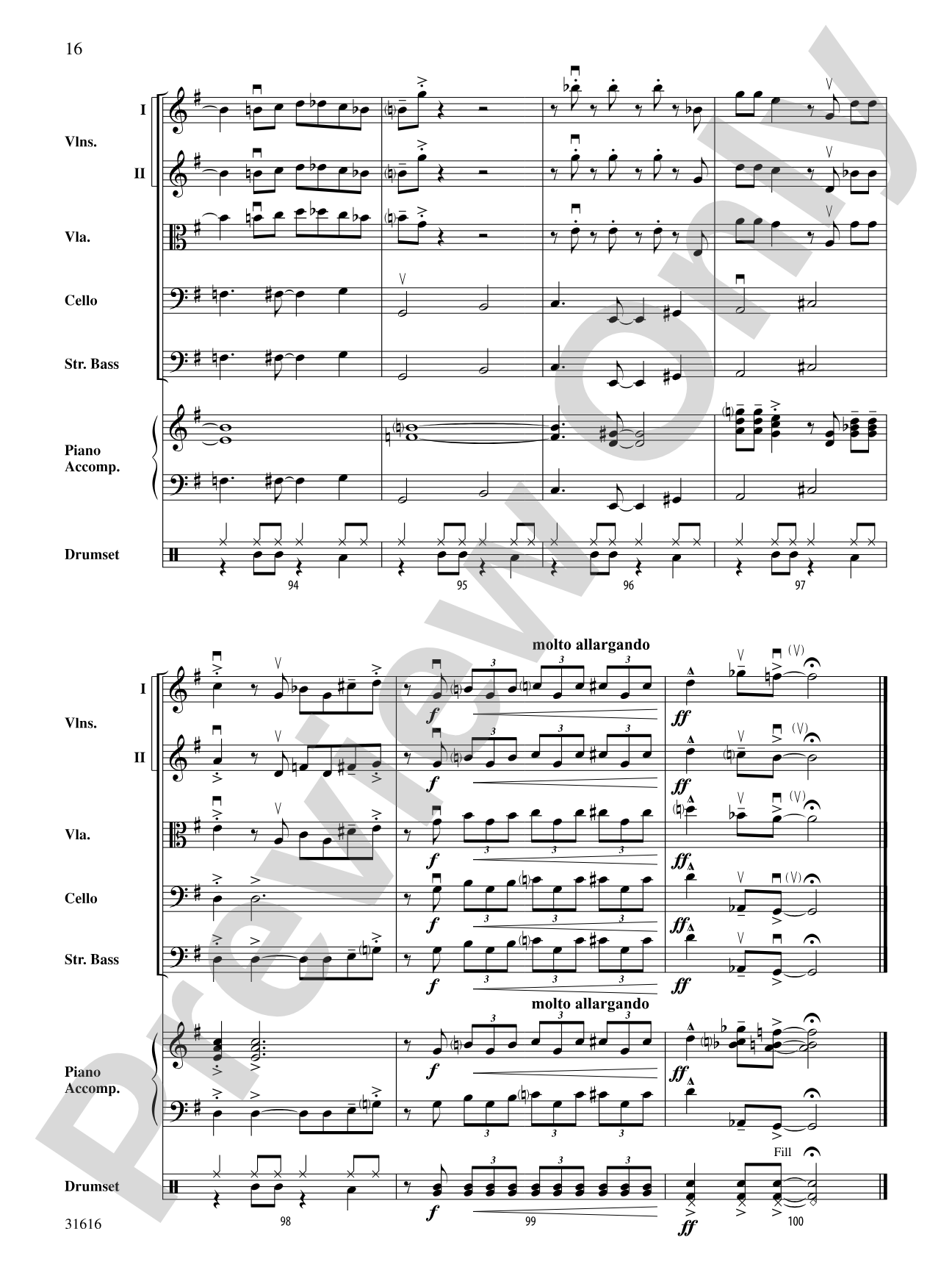 Tchefuncte Shuffle: String Orchestra Conductor Score & Parts