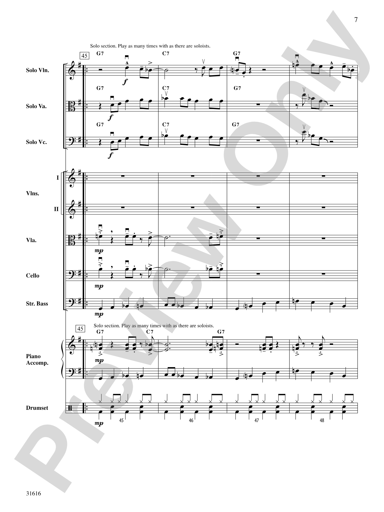 Tchefuncte Shuffle: String Orchestra Conductor Score & Parts