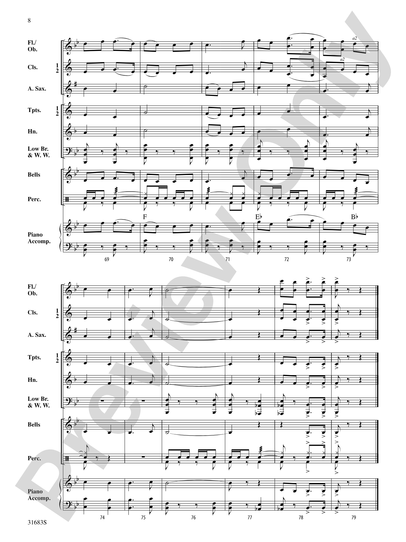 Danny the Brave Heart: Concert Band Conductor Score & Parts