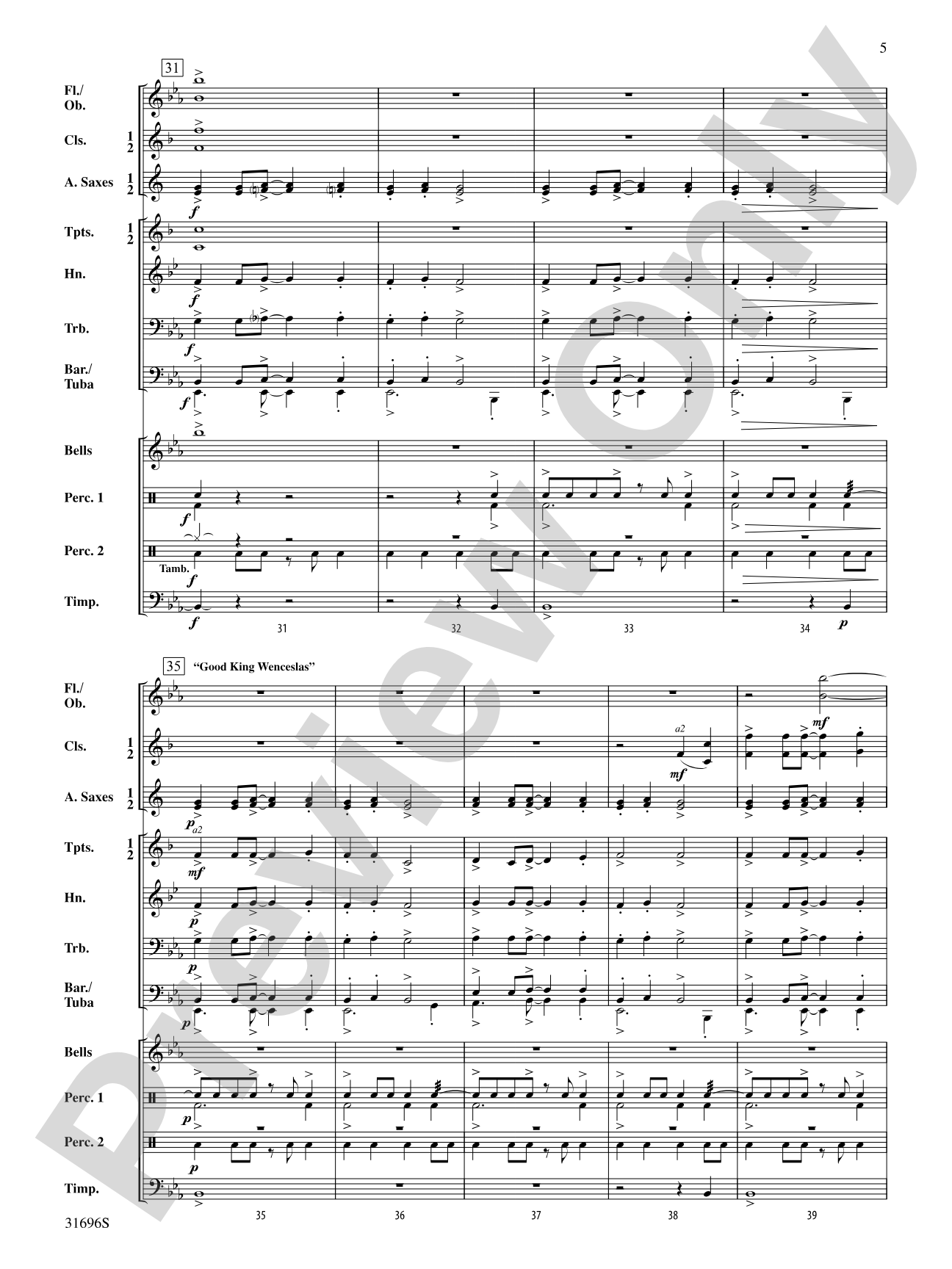 Holiday Snippets: Concert Band Conductor Score & Parts