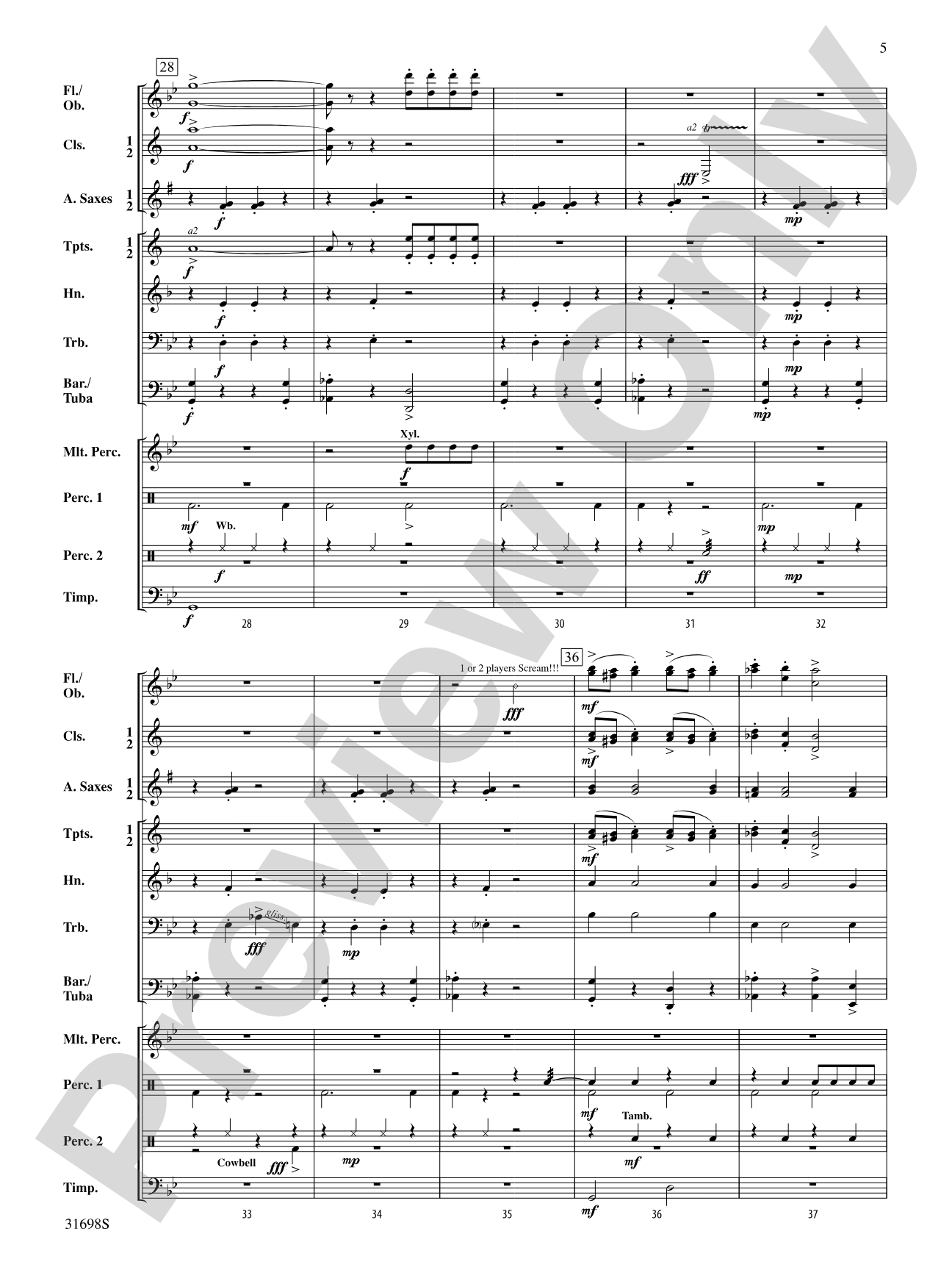 Shenanigans: Concert Band Conductor Score & Parts