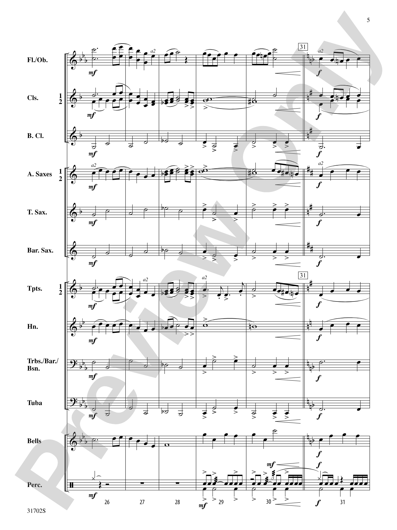 Alpine Meadow: Concert Band Conductor Score & Parts