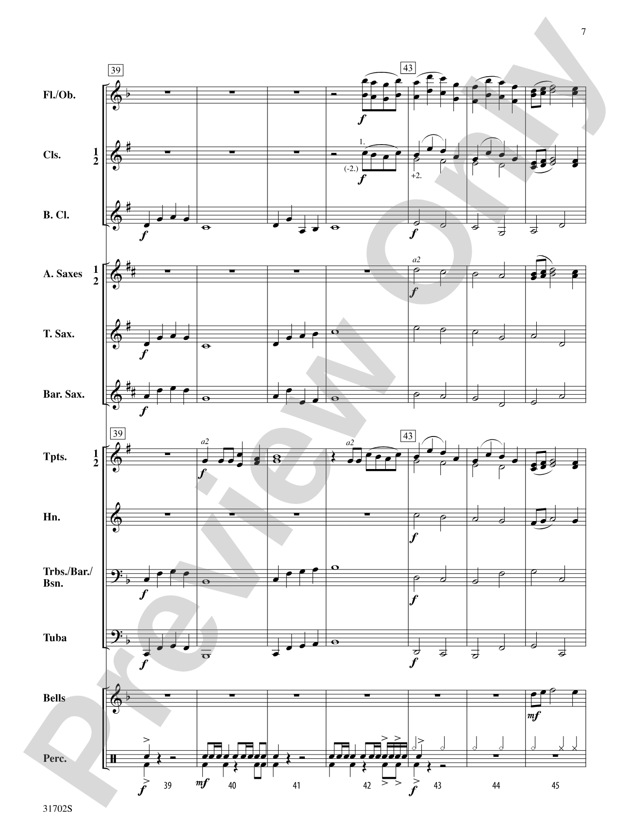 Alpine Meadow: Concert Band Conductor Score & Parts