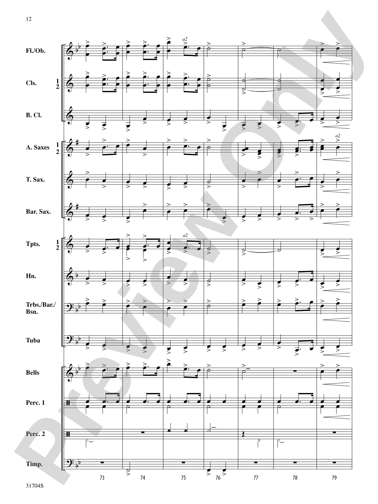 American Song Settings, No. 1: Concert Band Conductor Score & Parts