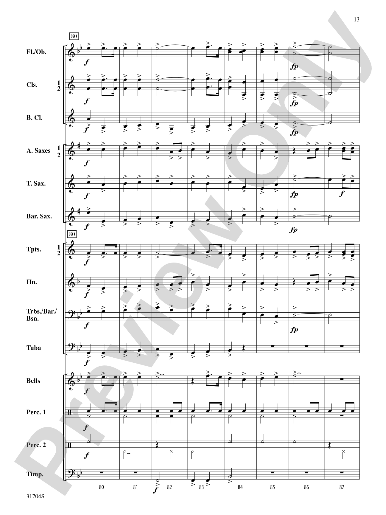 American Song Settings, No. 1: Concert Band Conductor Score & Parts