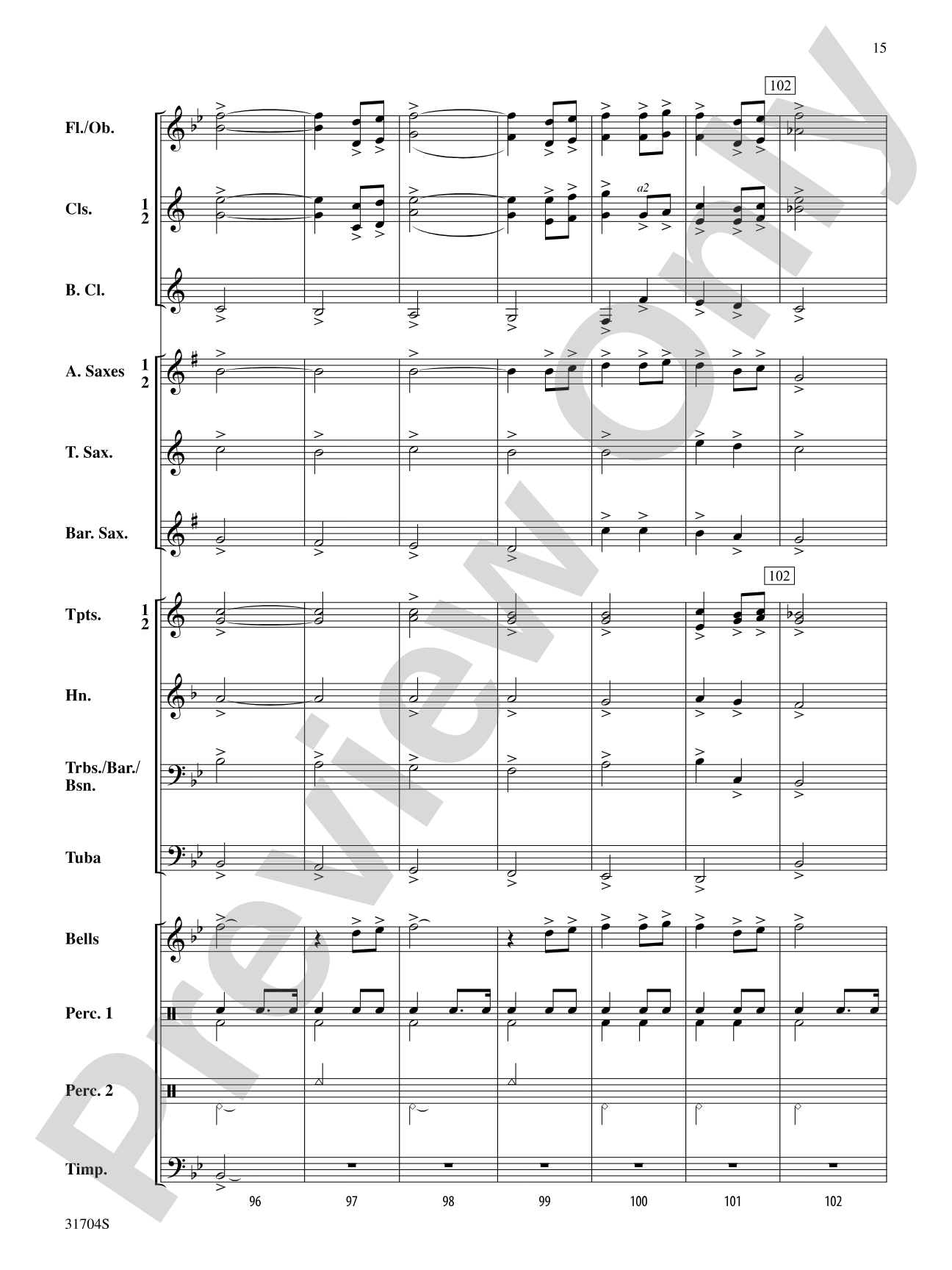 American Song Settings, No. 1: Concert Band Conductor Score & Parts
