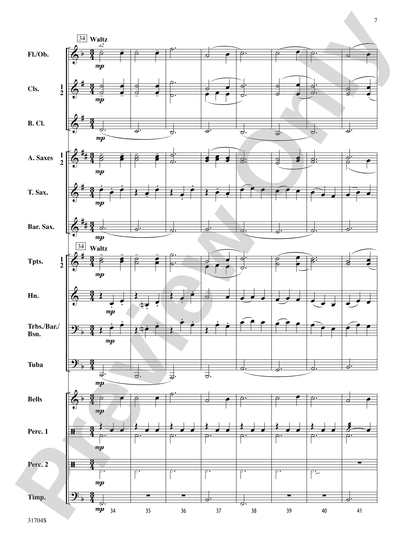 American Song Settings, No. 1: Concert Band Conductor Score & Parts