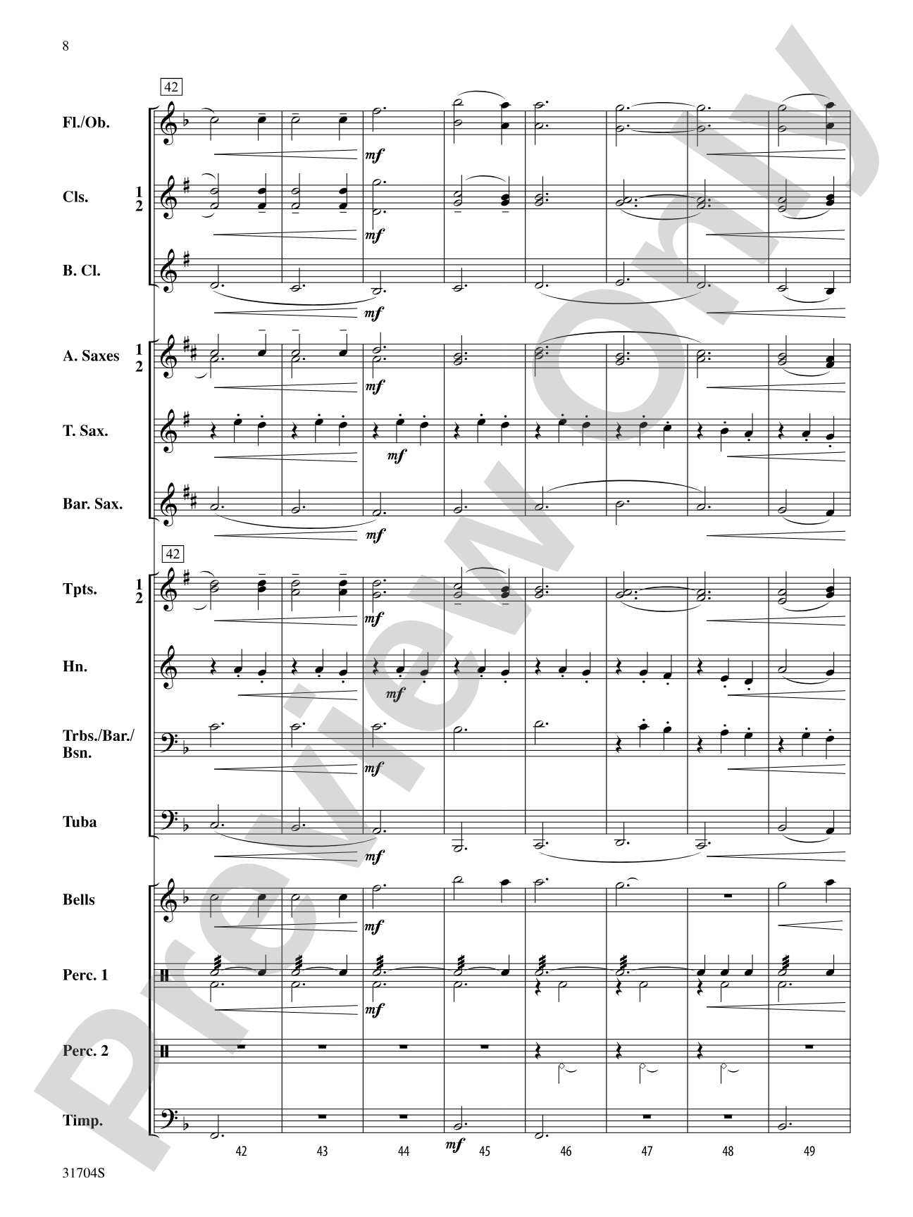American Song Settings, No. 1: Concert Band Conductor Score & Parts