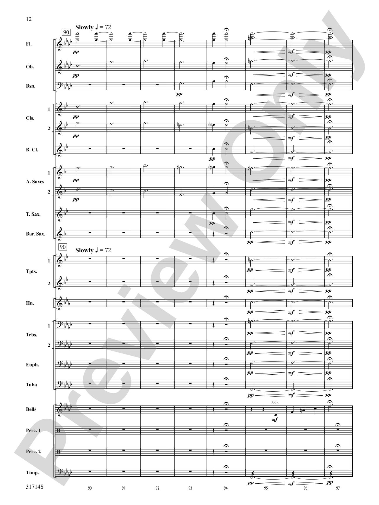 Scheherazade Selections: Concert Band Conductor Score & Parts