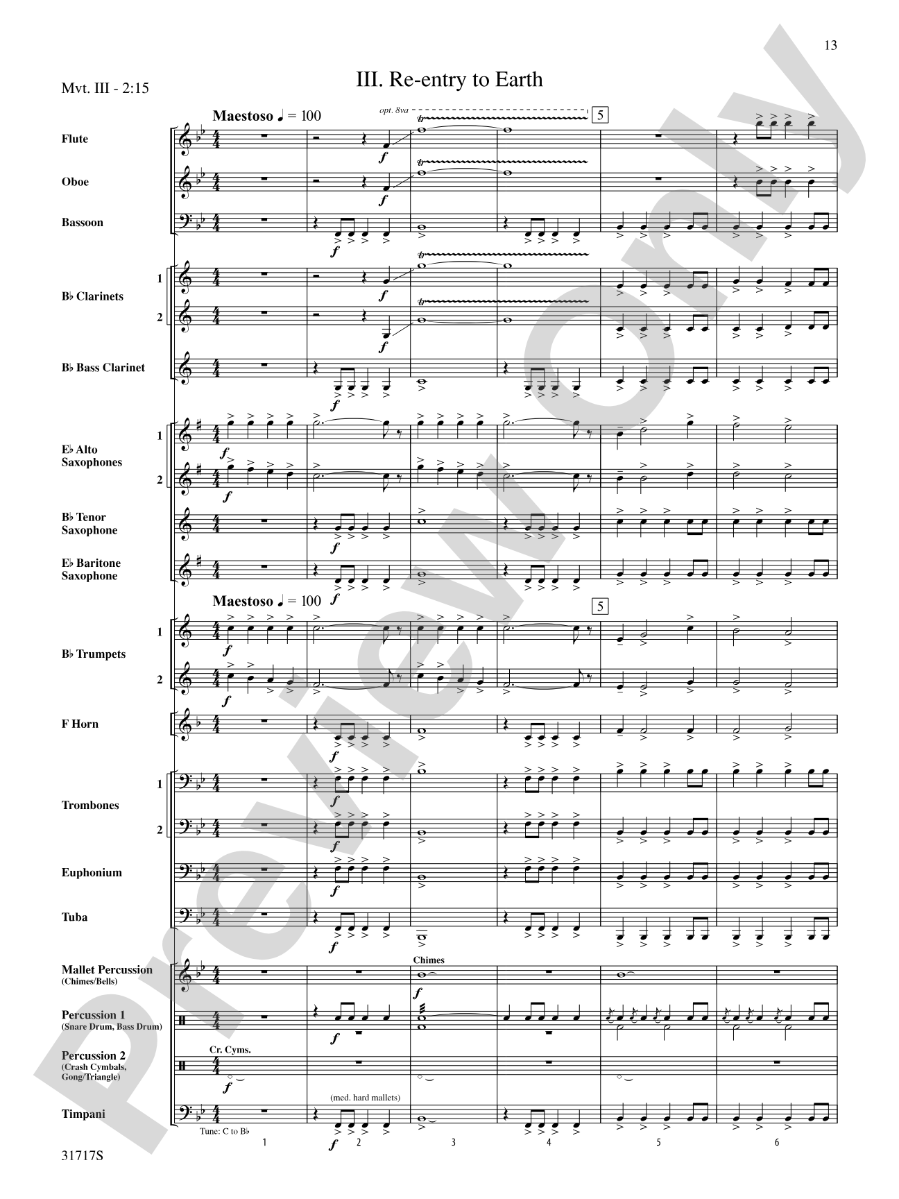 Space Journey: Concert Band Conductor Score & Parts
