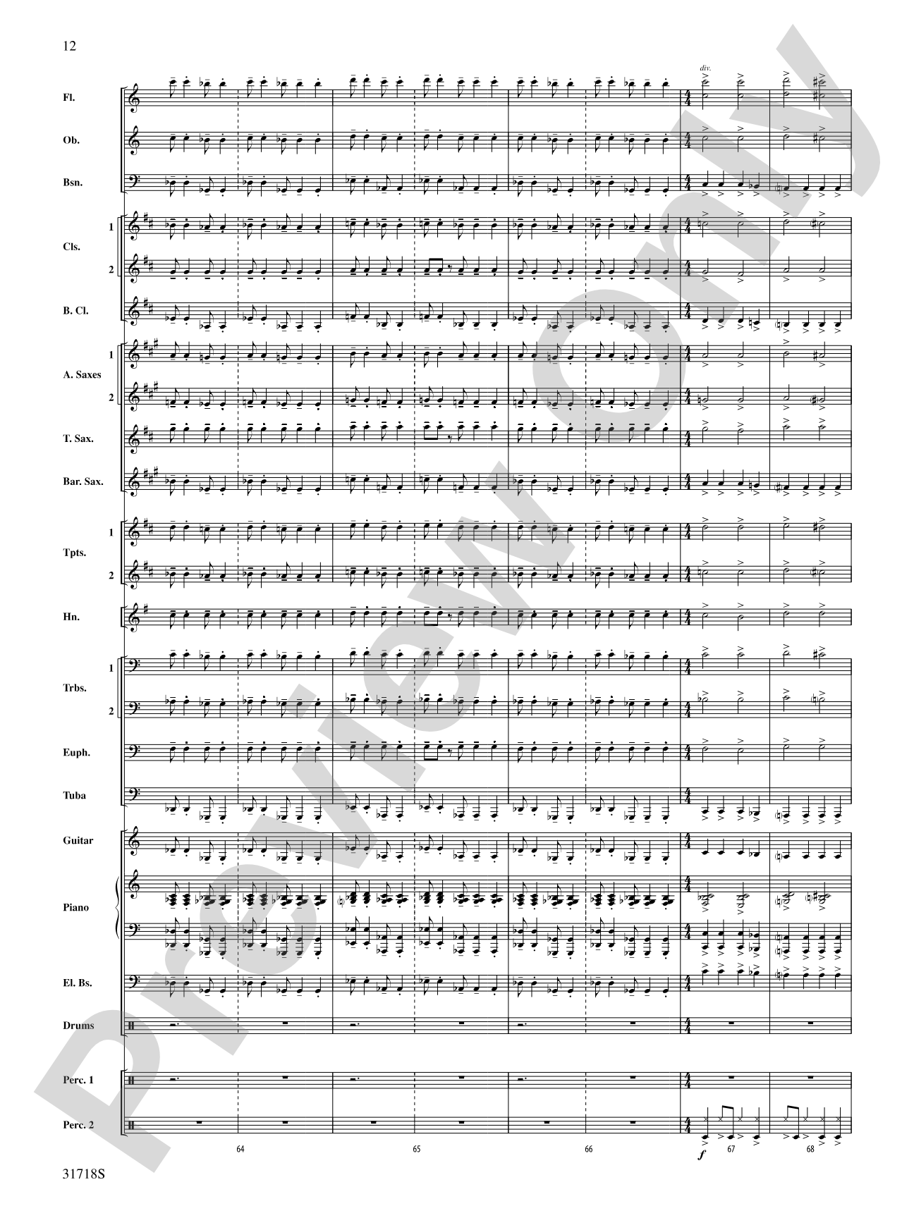 Señor Cadera (Mister Hip): Concert Band Conductor Score & Parts