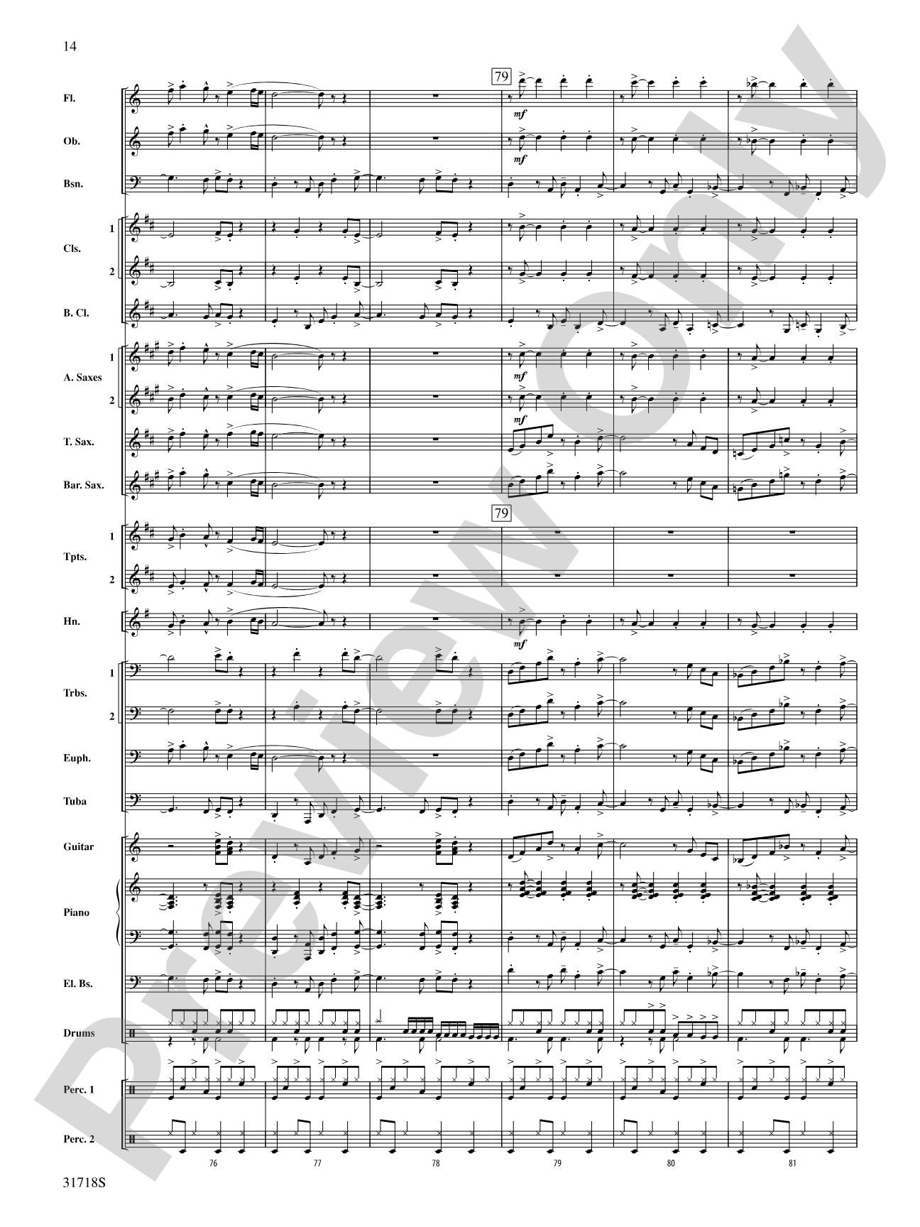Señor Cadera (Mister Hip): Concert Band Conductor Score & Parts