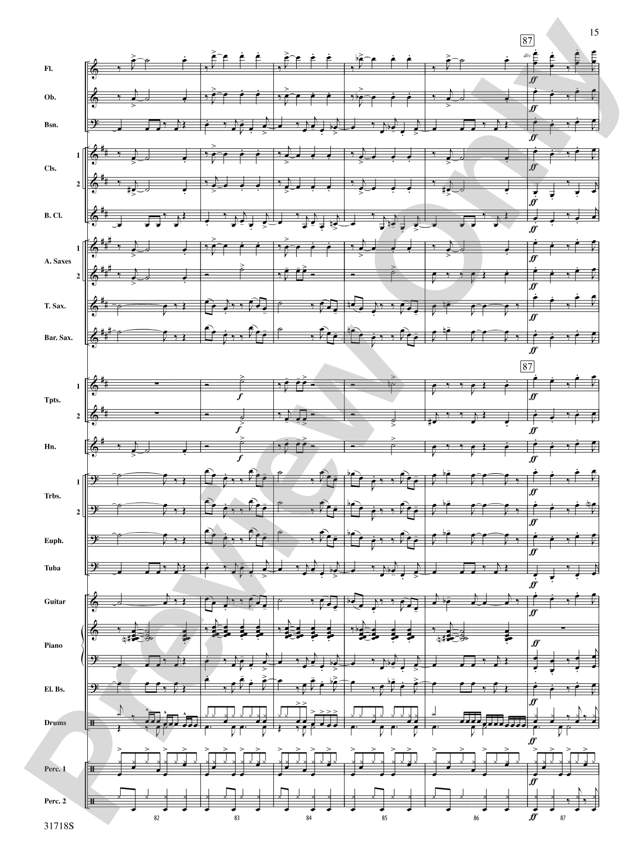 Señor Cadera (Mister Hip): Concert Band Conductor Score & Parts