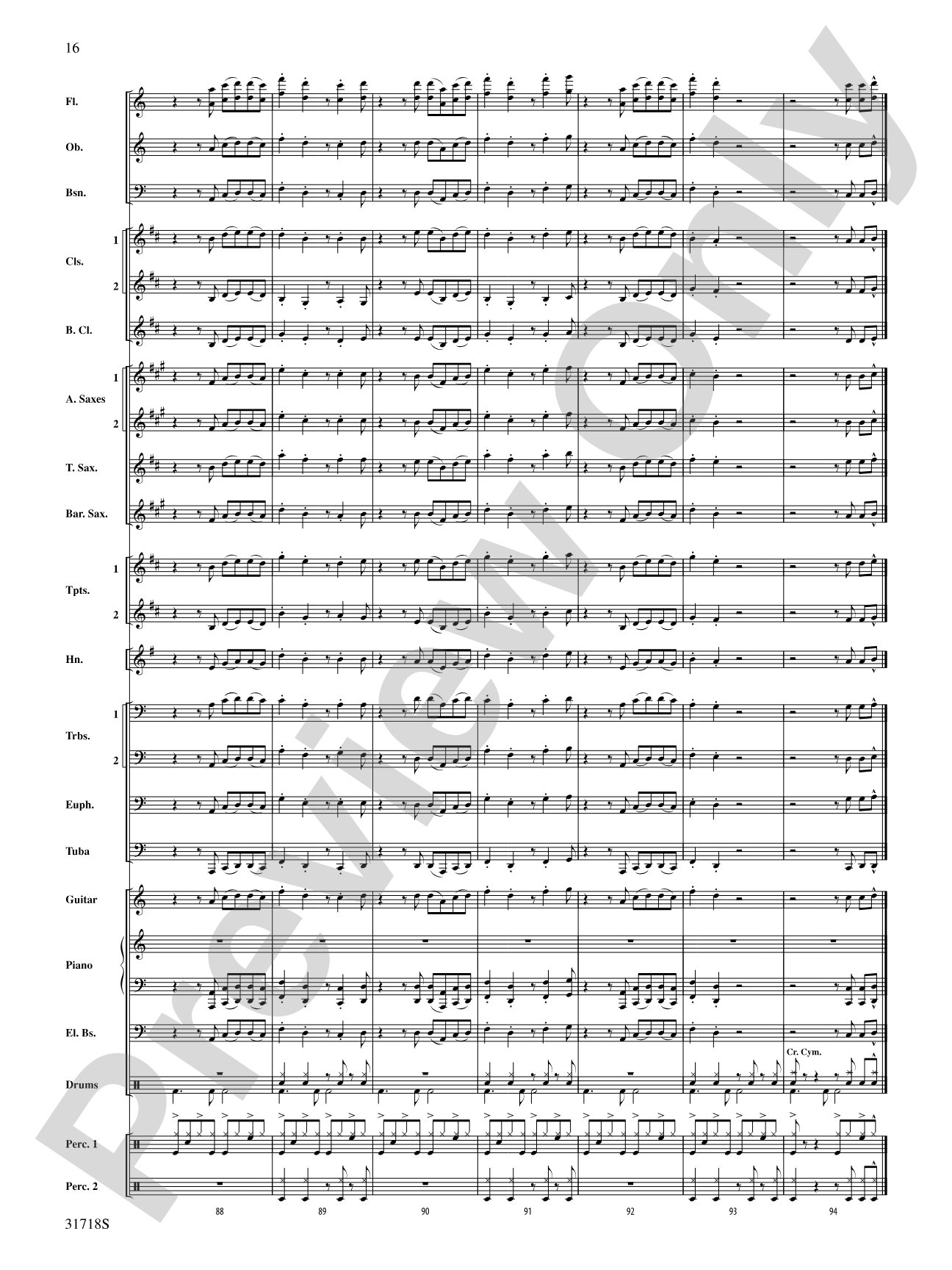 Señor Cadera (Mister Hip): Concert Band Conductor Score & Parts