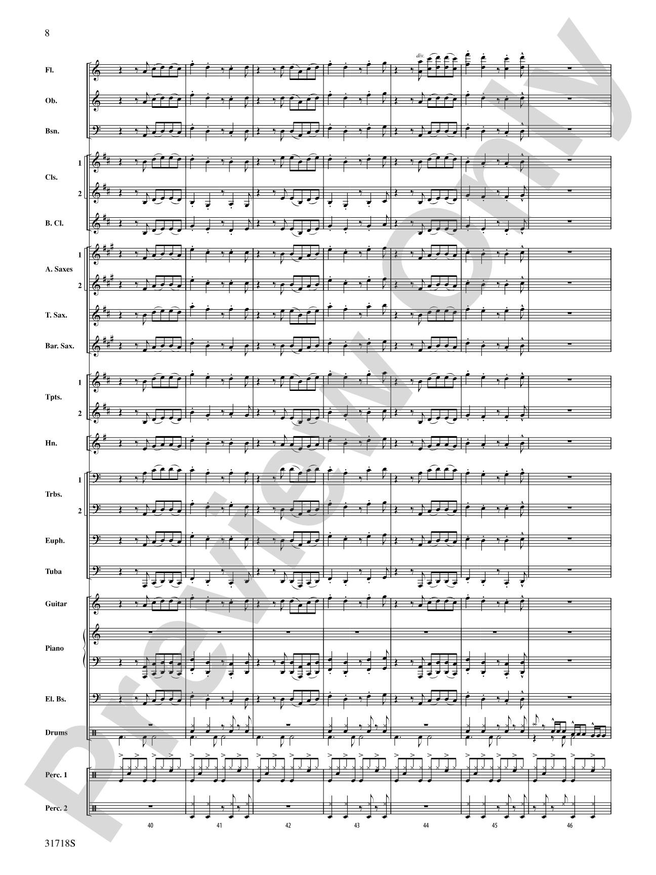 Señor Cadera (Mister Hip): Concert Band Conductor Score & Parts