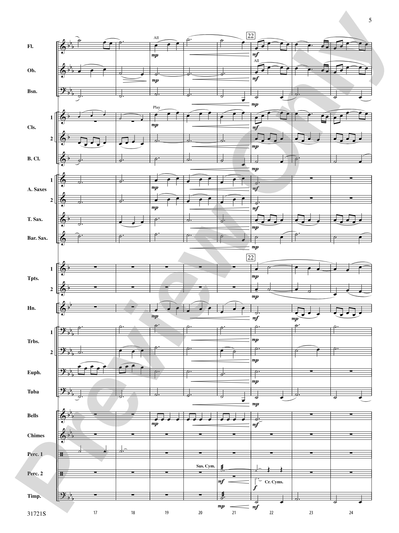 Autumn Hill: Concert Band Conductor Score & Parts