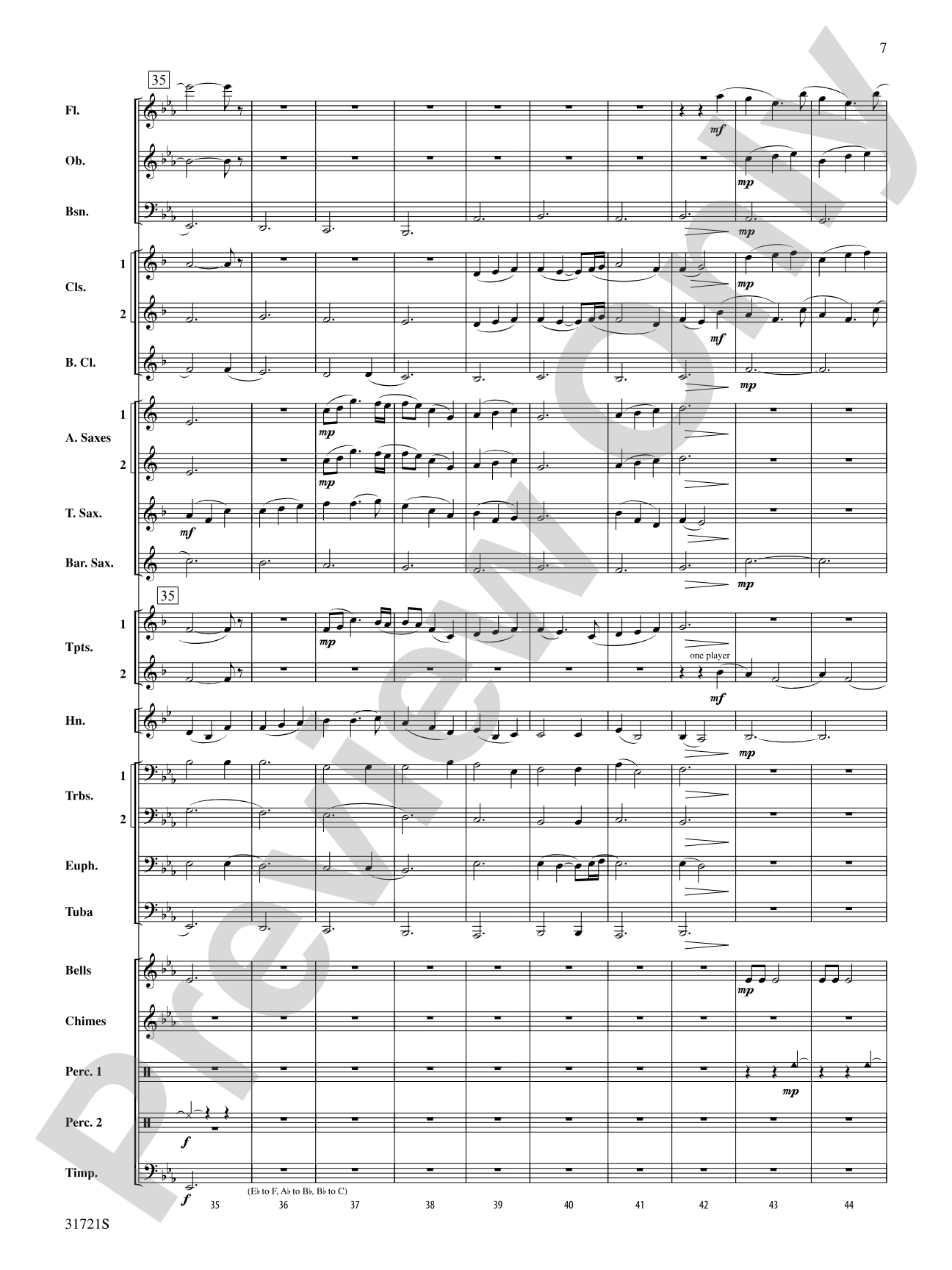 Autumn Hill: Concert Band Conductor Score & Parts