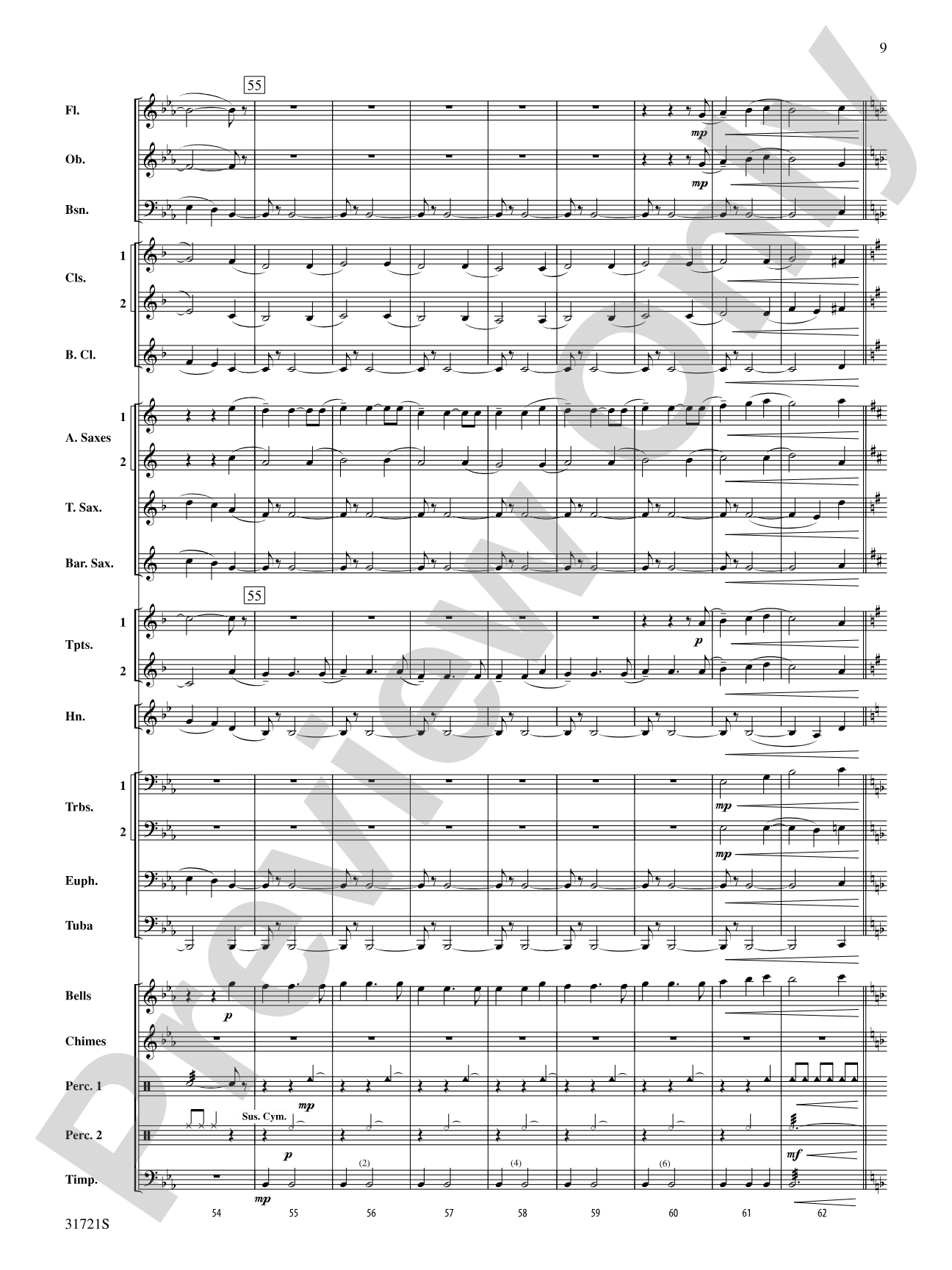 Autumn Hill: Concert Band Conductor Score & Parts
