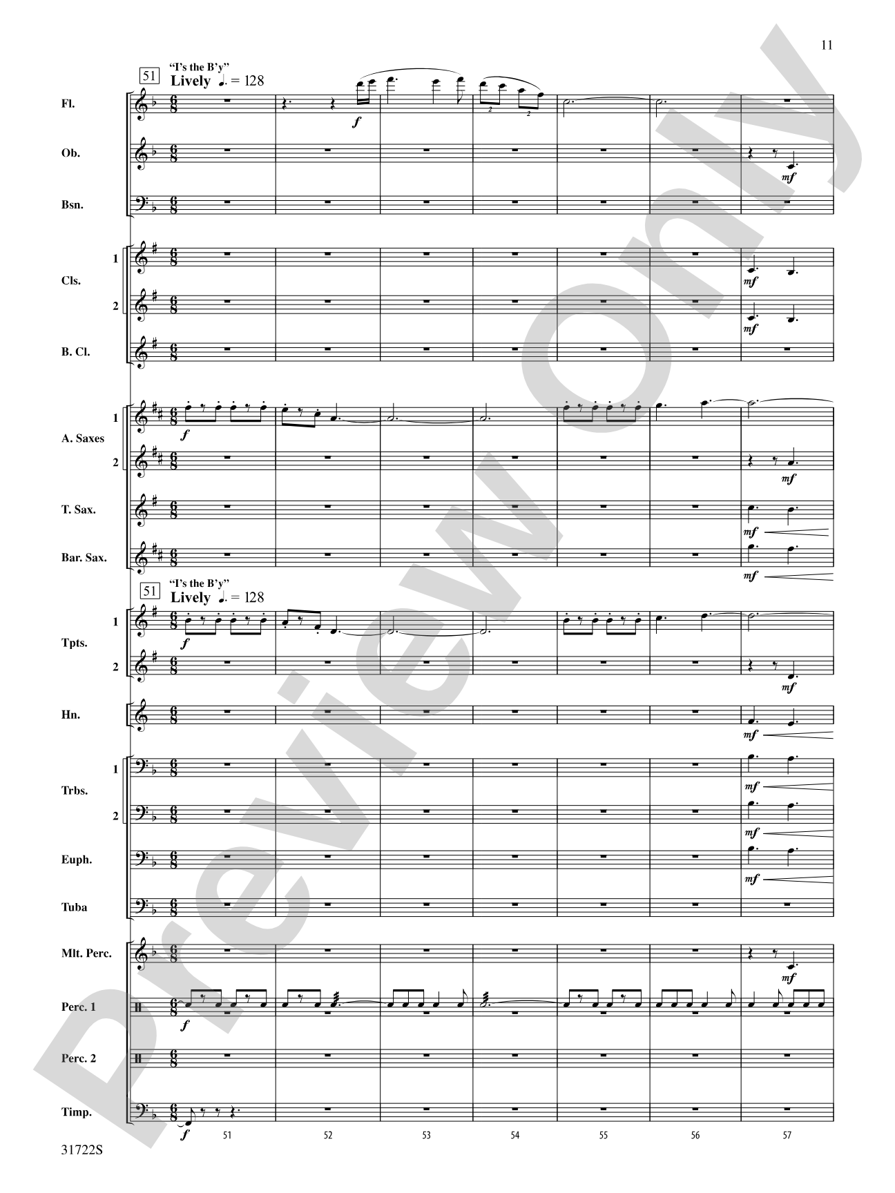 Canadian Folk Trilogy: Concert Band Conductor Score & Parts