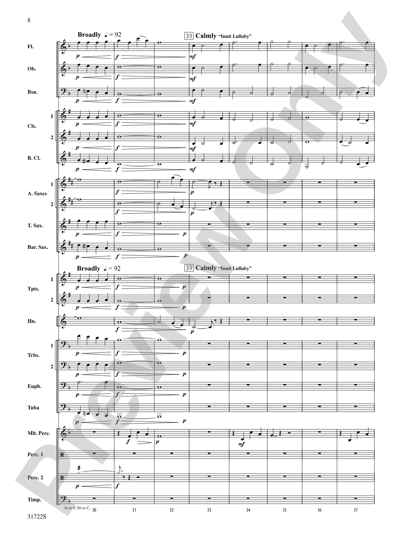 Canadian Folk Trilogy: Concert Band Conductor Score & Parts