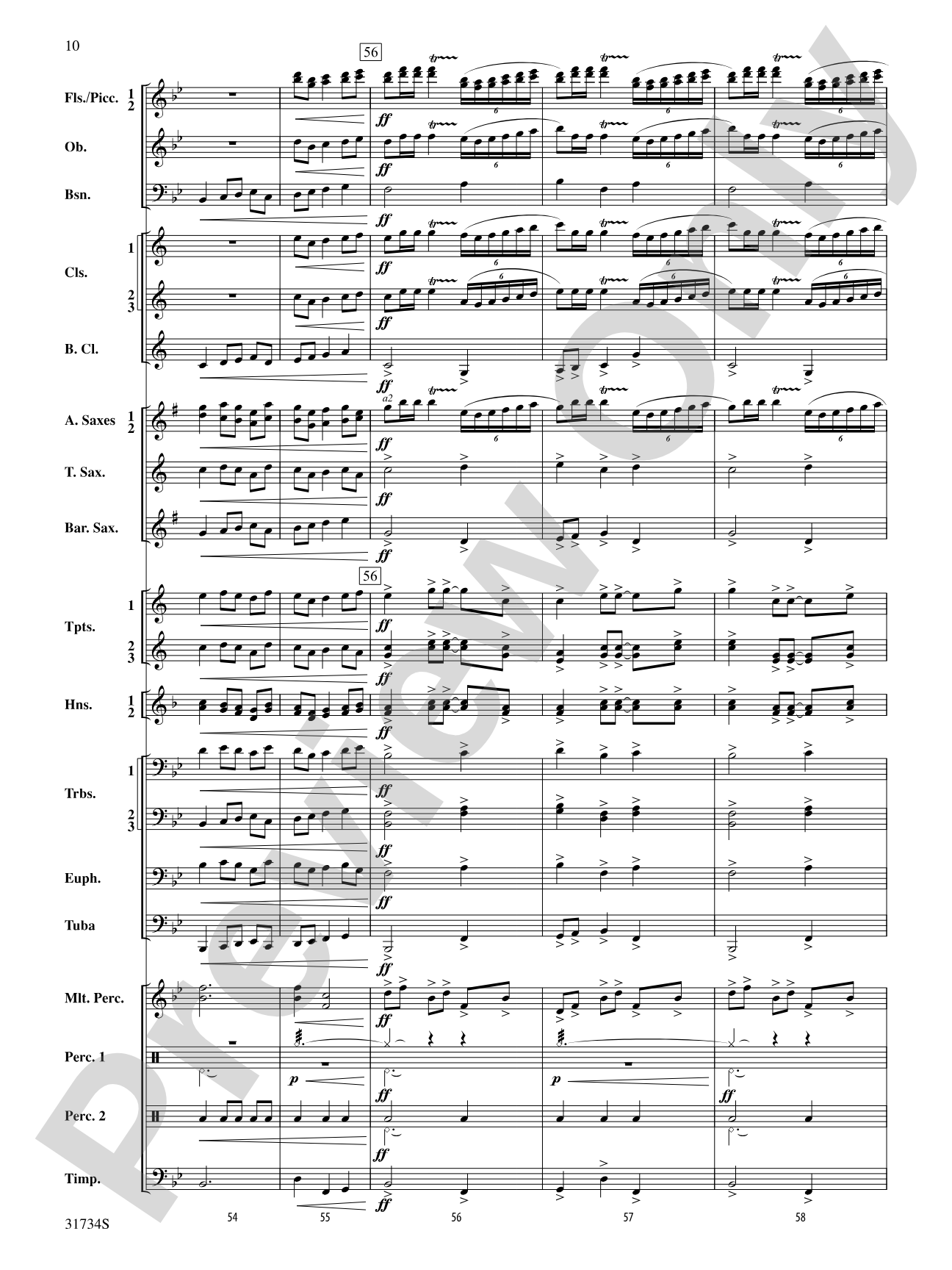 Liadov Fanfare: Concert Band Conductor Score & Parts