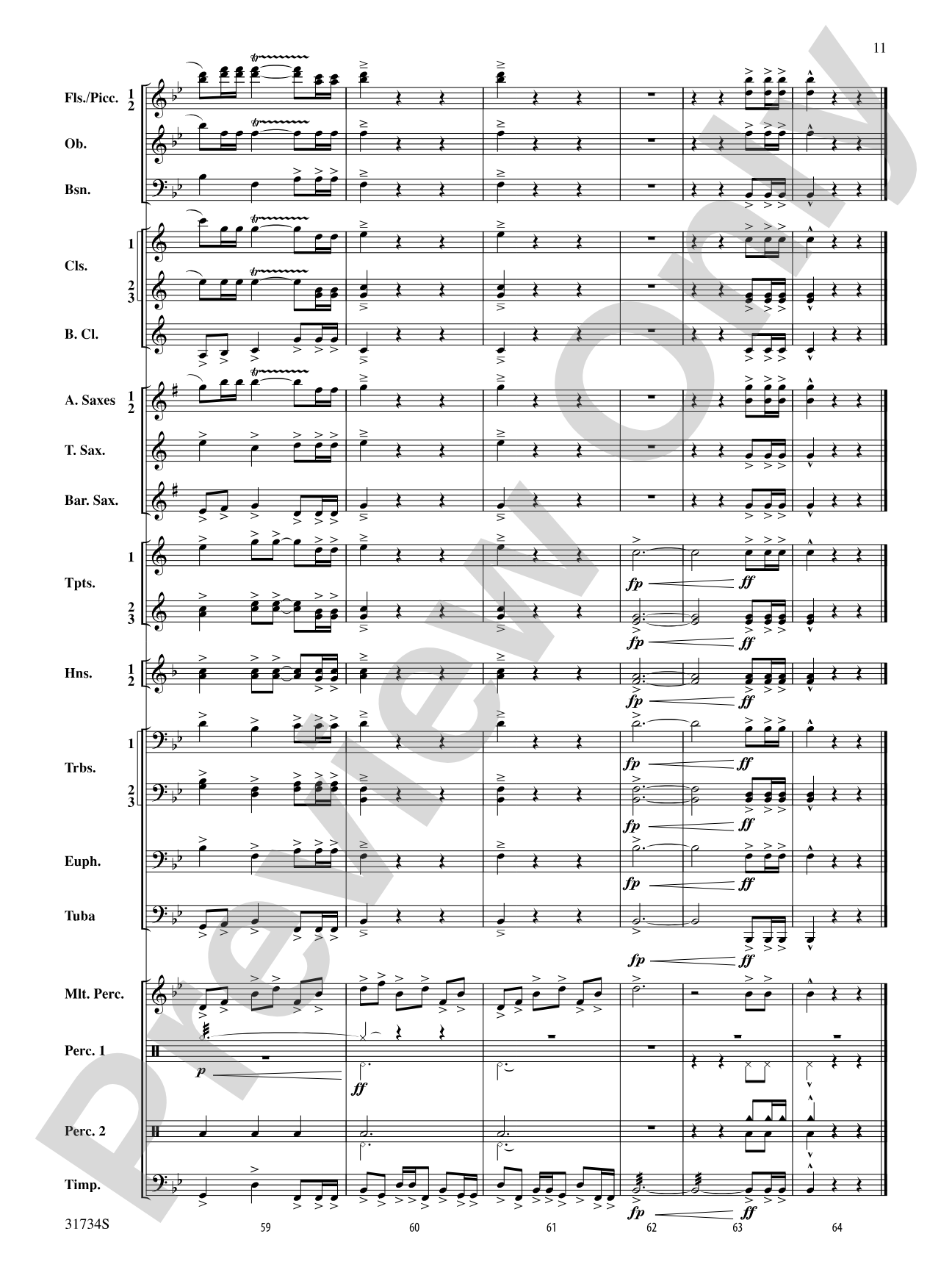 Liadov Fanfare: Concert Band Conductor Score & Parts
