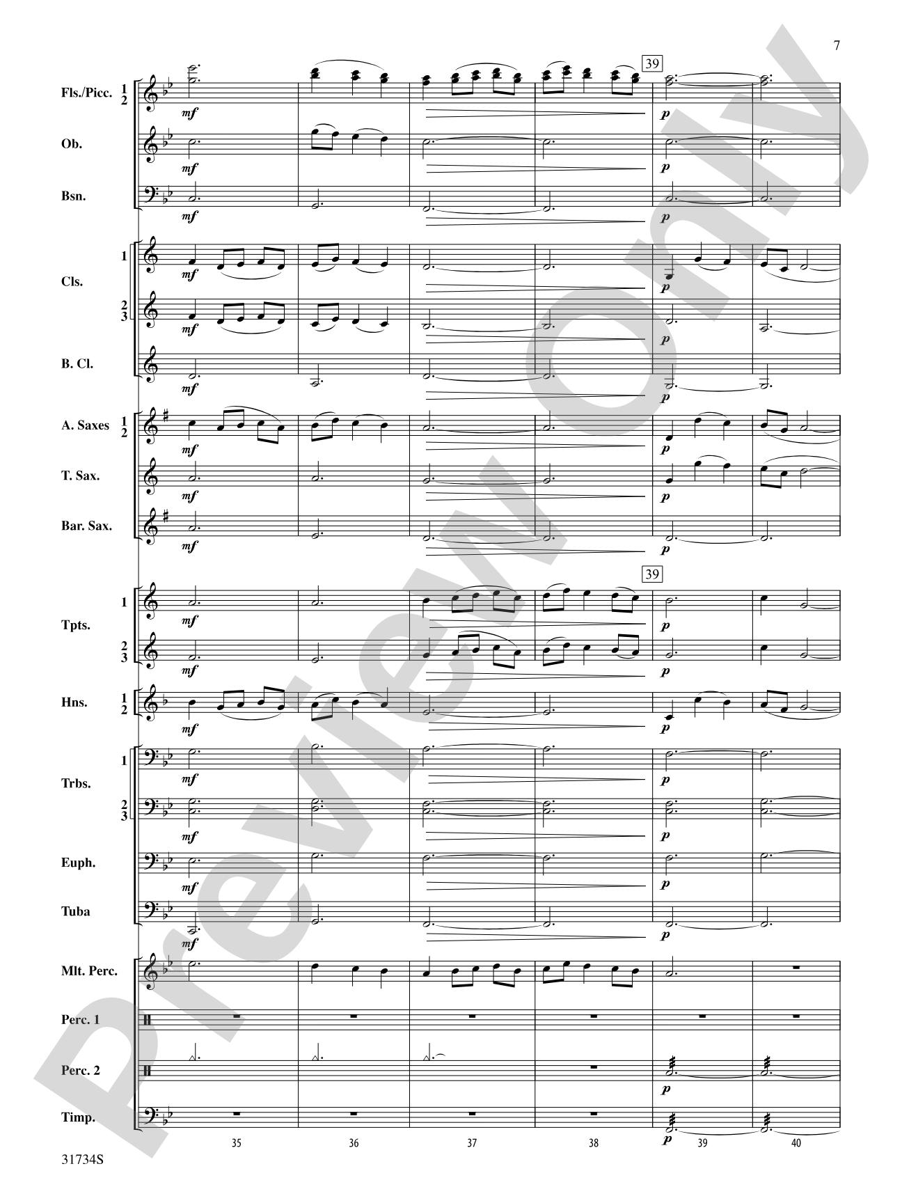 Liadov Fanfare: Concert Band Conductor Score & Parts