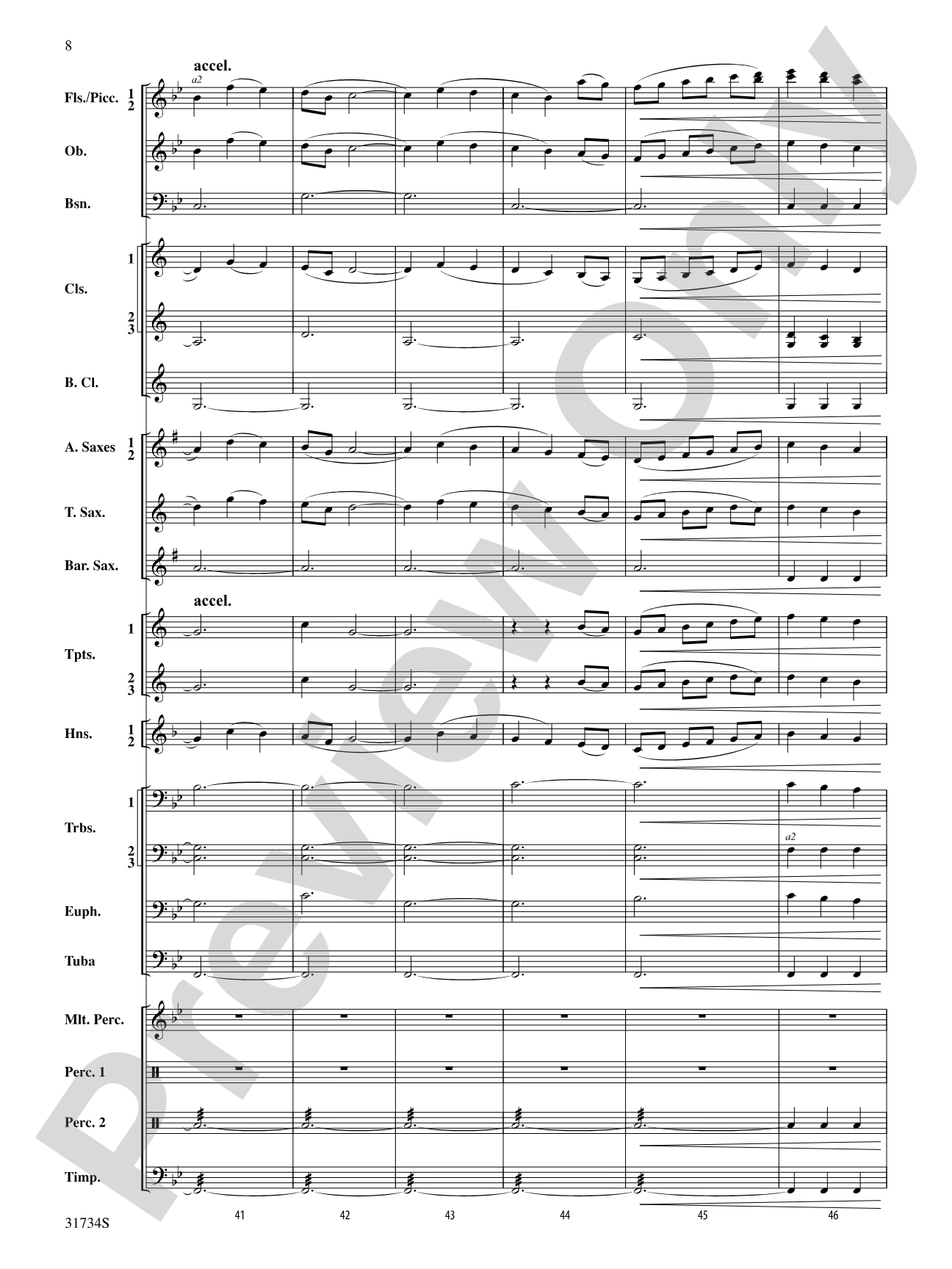 Liadov Fanfare: Concert Band Conductor Score & Parts