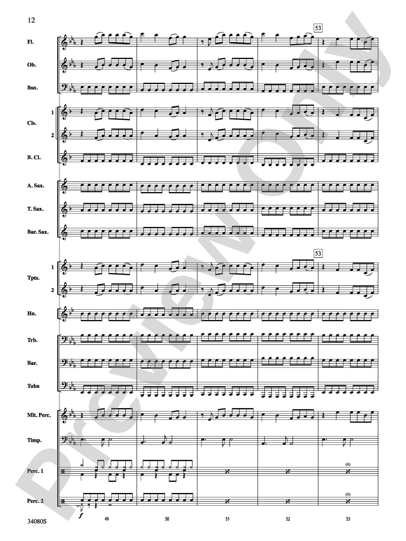 Kissin' U: Concert Band Conductor Score & Parts